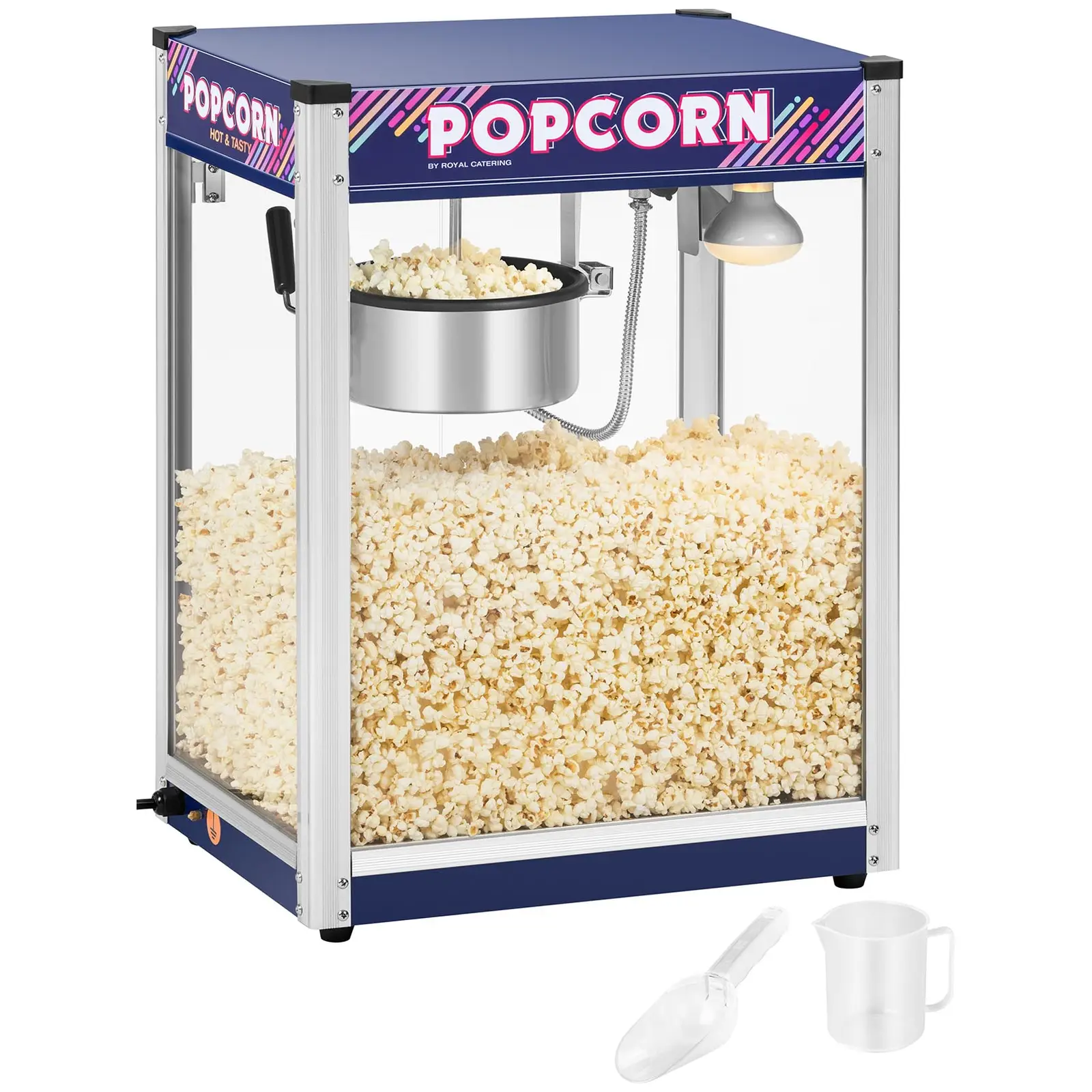 Popcornmaschine - blau - 8 oz