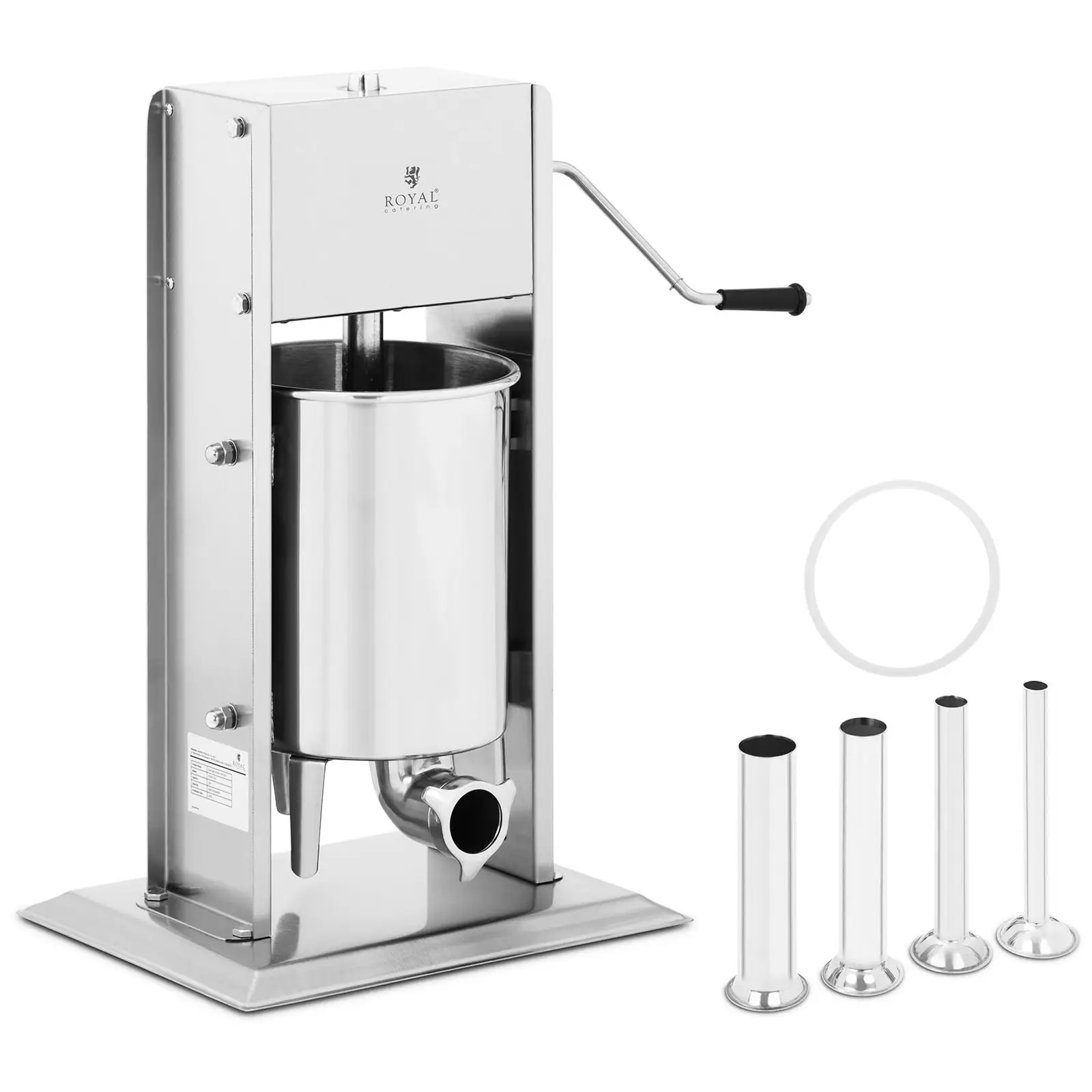 Máquina de fazer enchidos - 10 litros - vertical