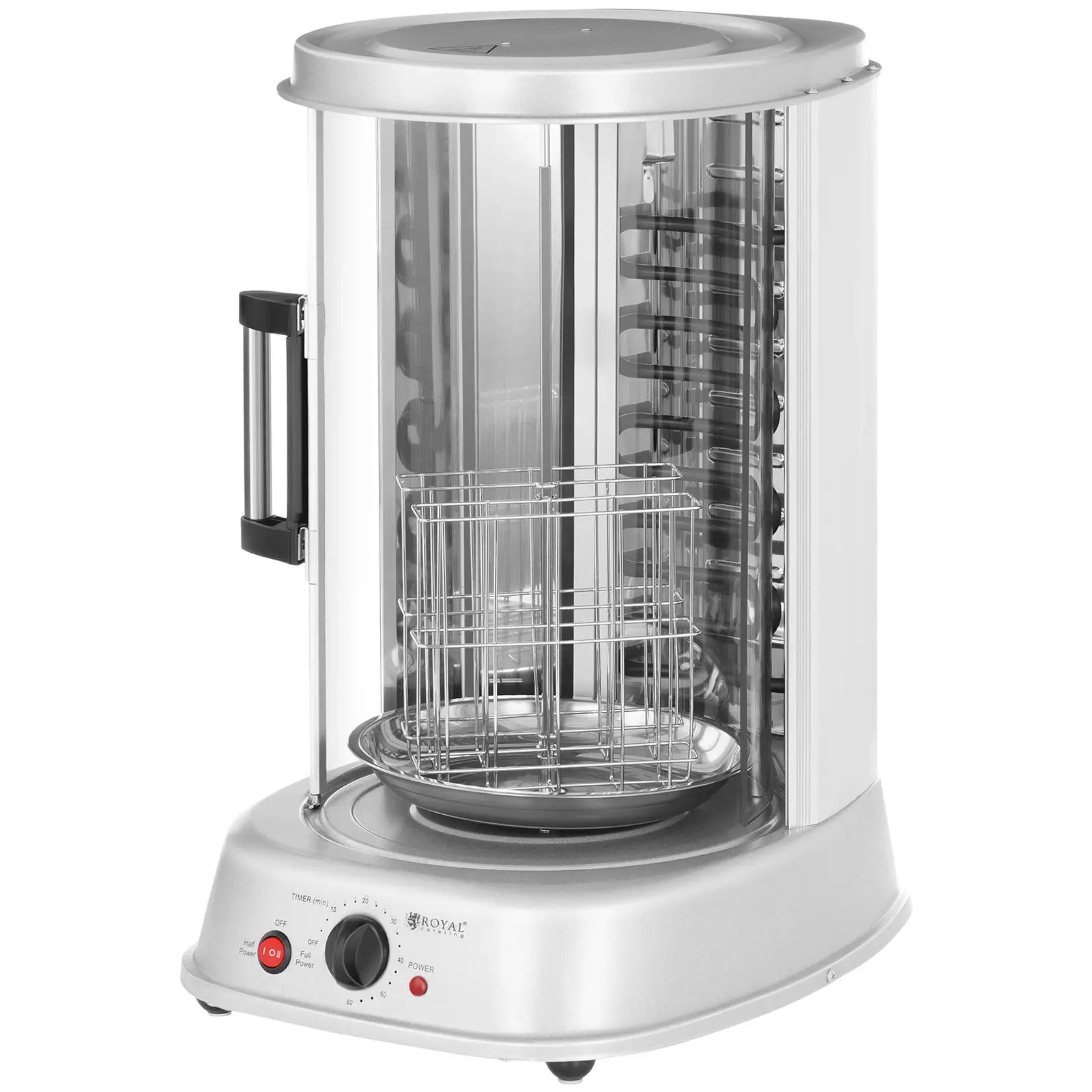 Rôtissoire verticale - 4-en-1 - 1 800 W - 31 l (Hauteur max. de la viande: 410 mm)