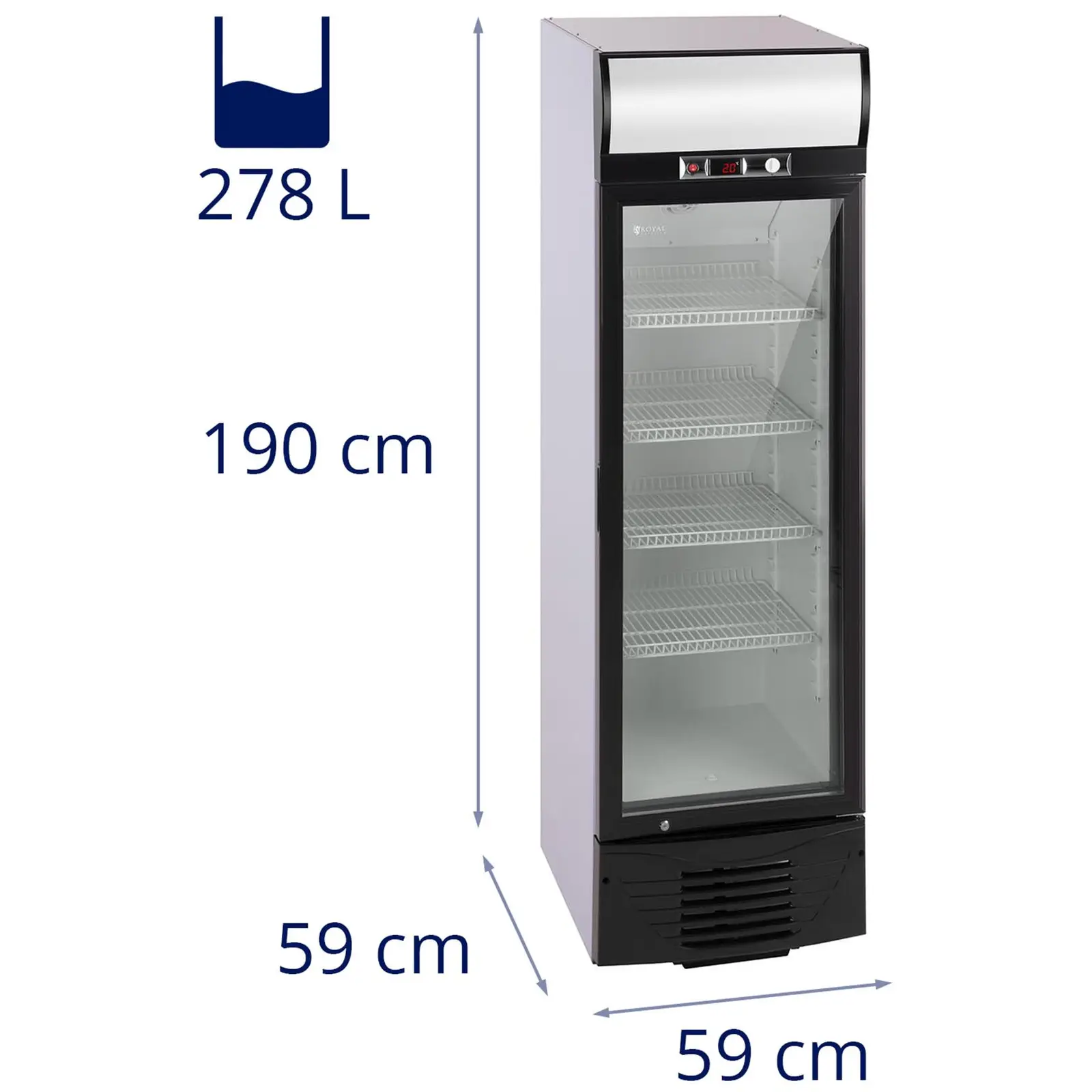 Chladnička na nápoje - 278 l - LED (Typ montáže: Volně stojící)