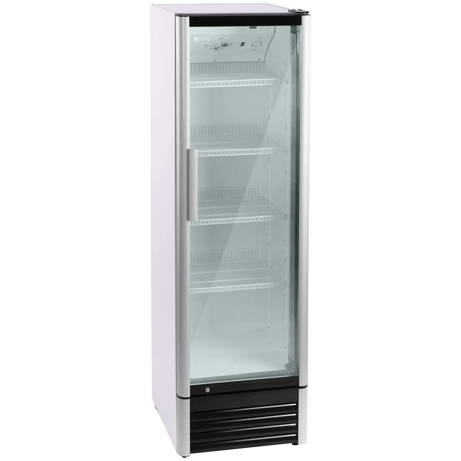 Komercialni hladilnik za pijačo - 320 L - LED - aluminijast okvir