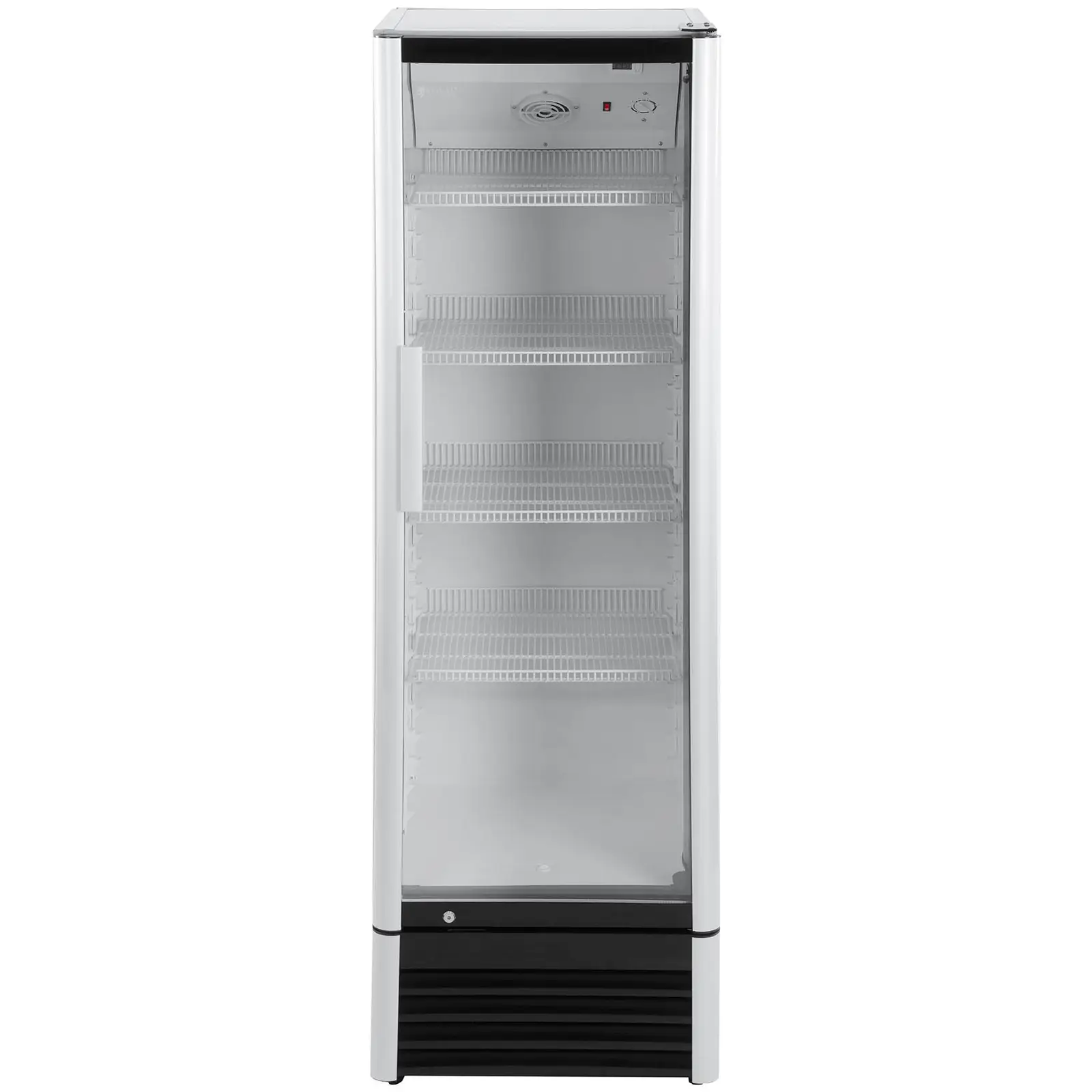 Komercialni hladilnik za pijačo - 320 L - LED - aluminijast okvir
