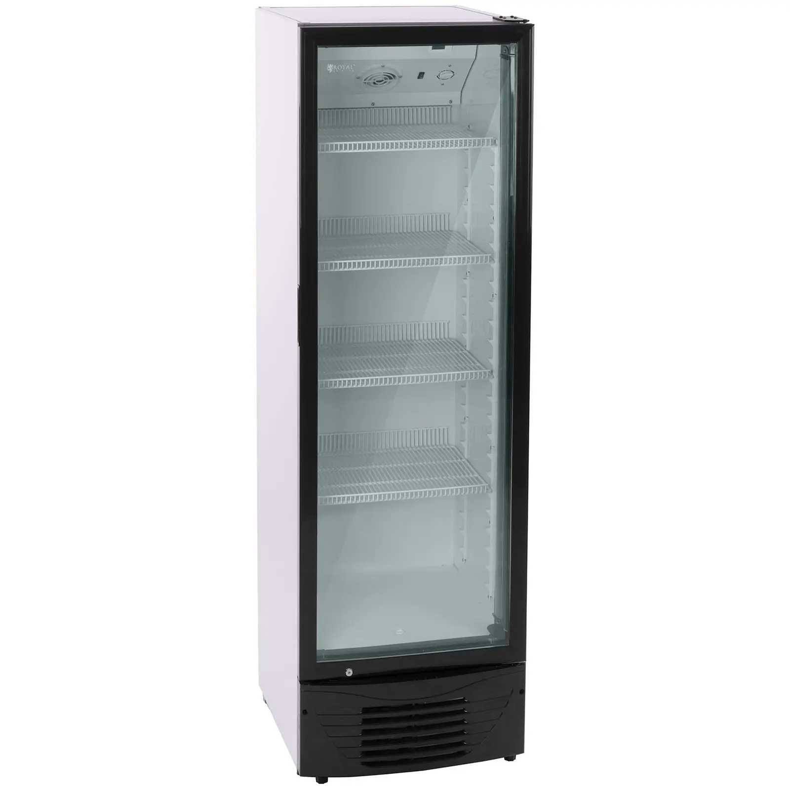 Flaschenkühlschrank - 320 L - LED - schwarzer Rahmen