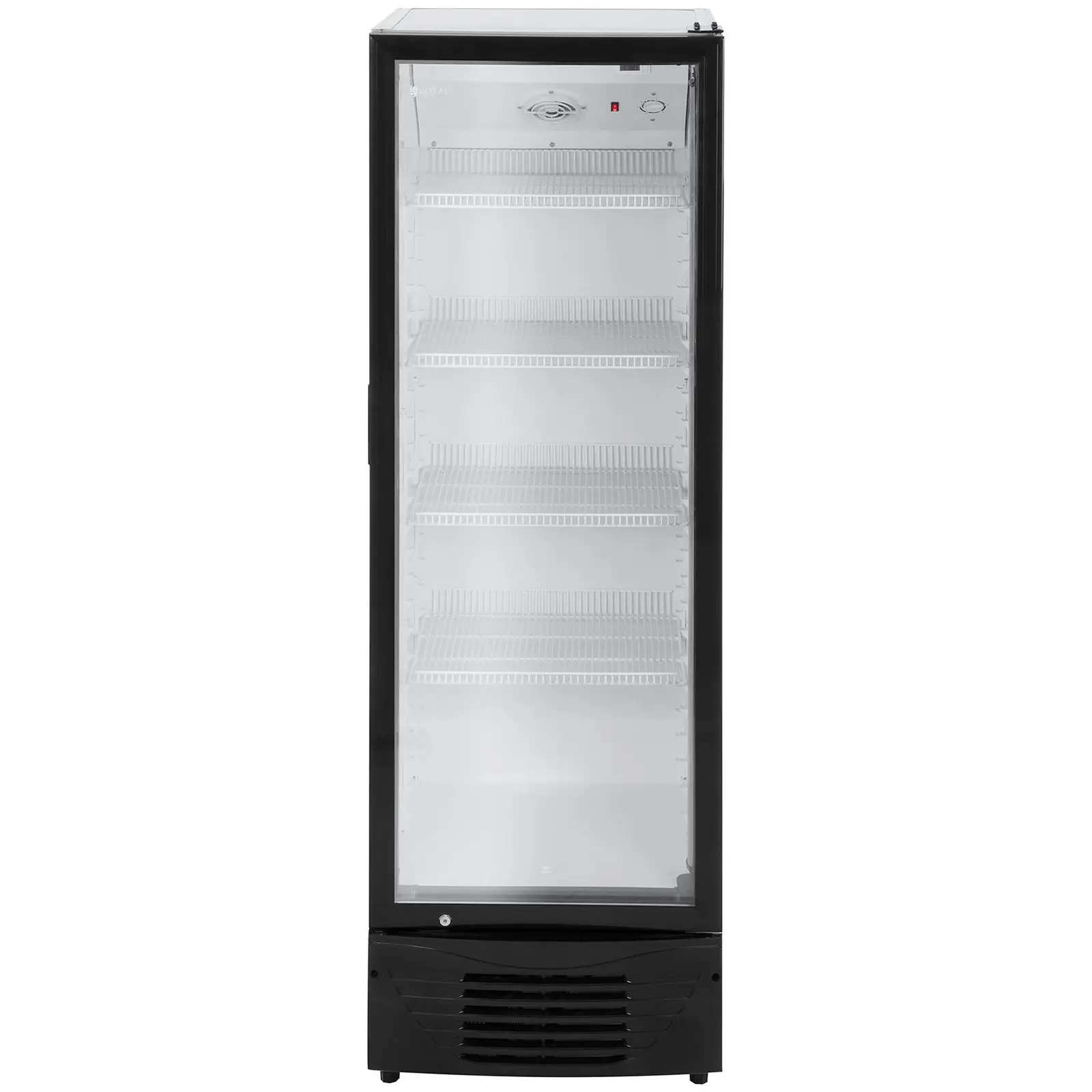 Flaschenkühlschrank - 320 L - LED - schwarzer Rahmen