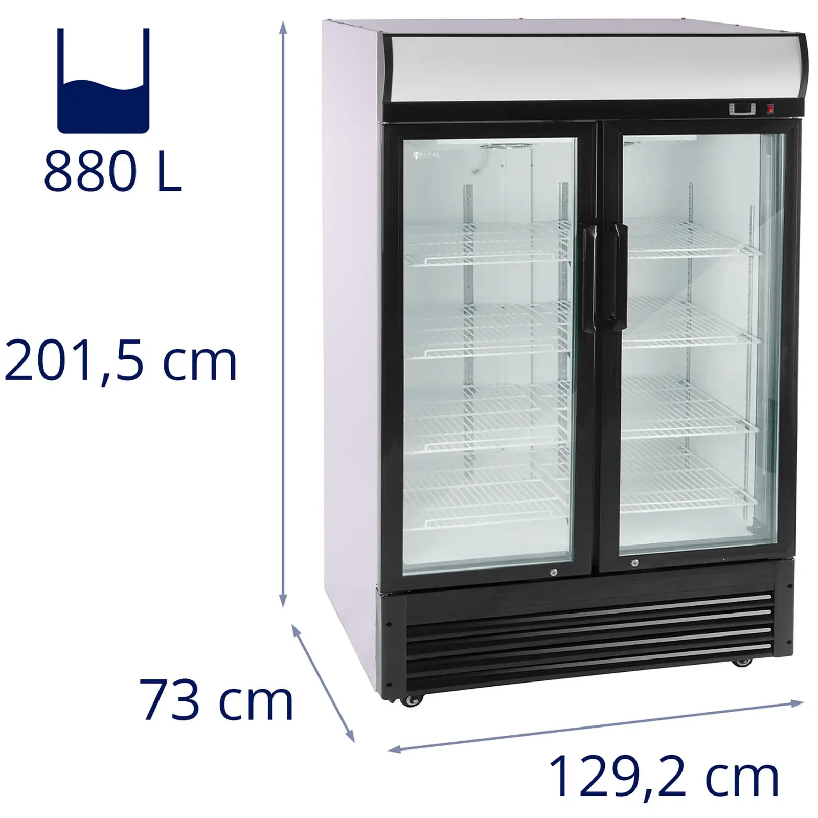 Tovar z druhej ruky Chladnička na nápoje 880 l - Tovar z druhej ruky Potreby pre gastronómiu Royal Catering.