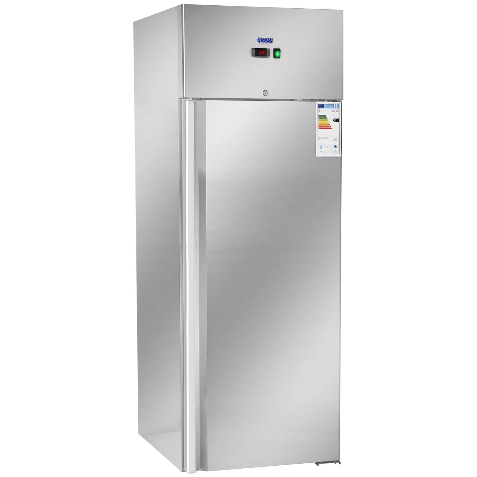 Vendéglátóipari hűtőszekrény - 540 l - rozsdamentes acél