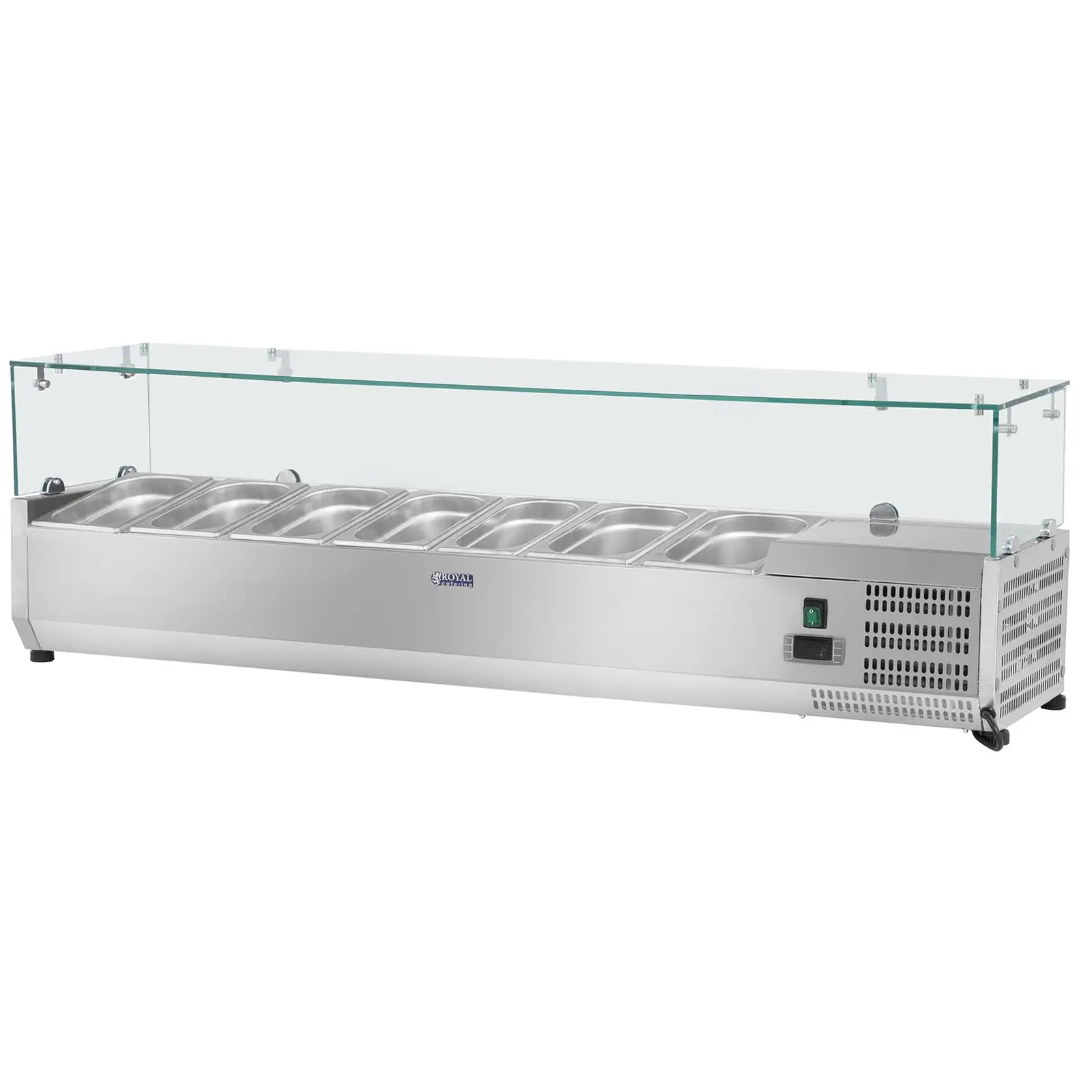 Countertop Refrigerated Display Case - 160 x 33 cm - Glass Cover