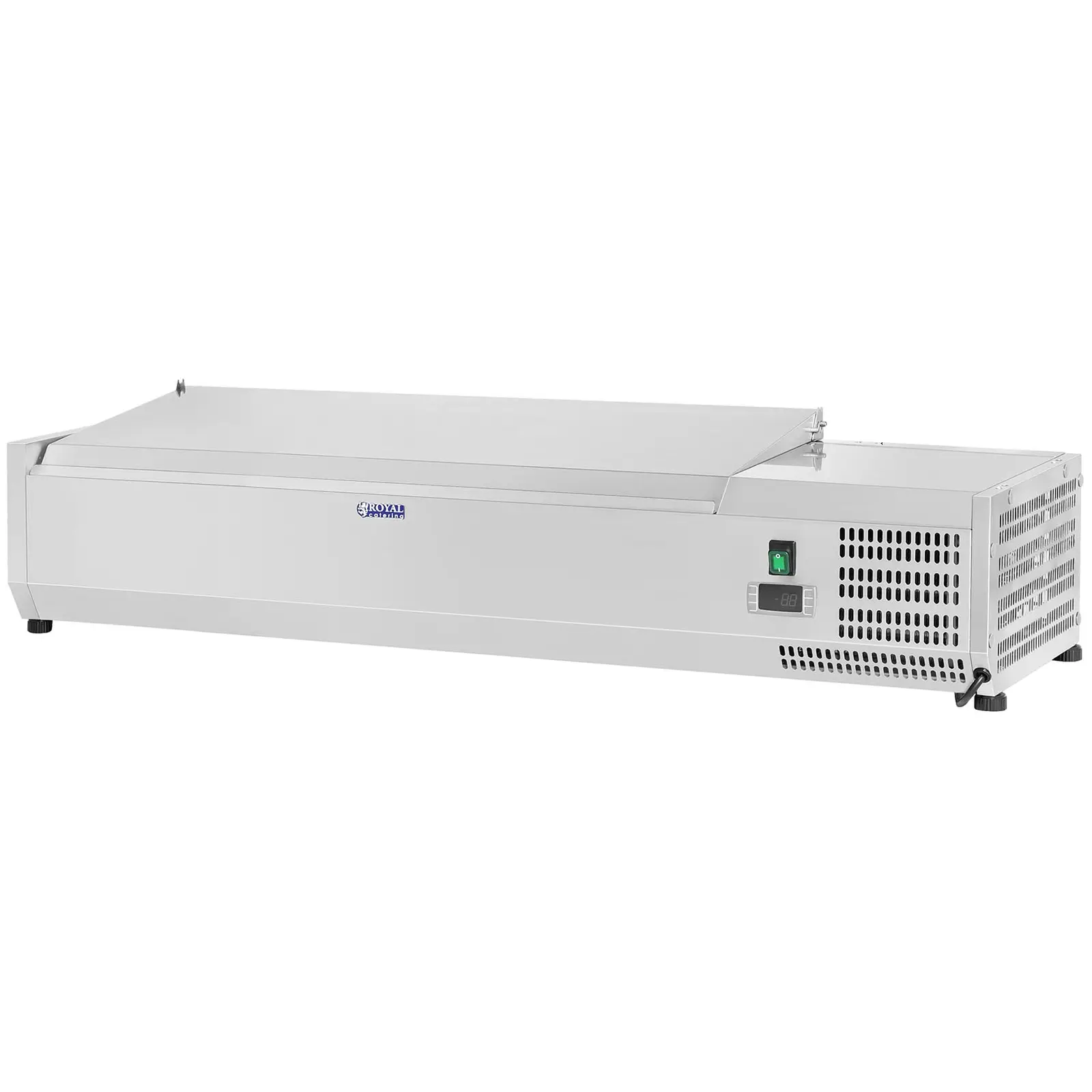 Chladicí nástavba- 120 x 33 cm - 5 GN nádob 1/4 (Termostat: Ano)