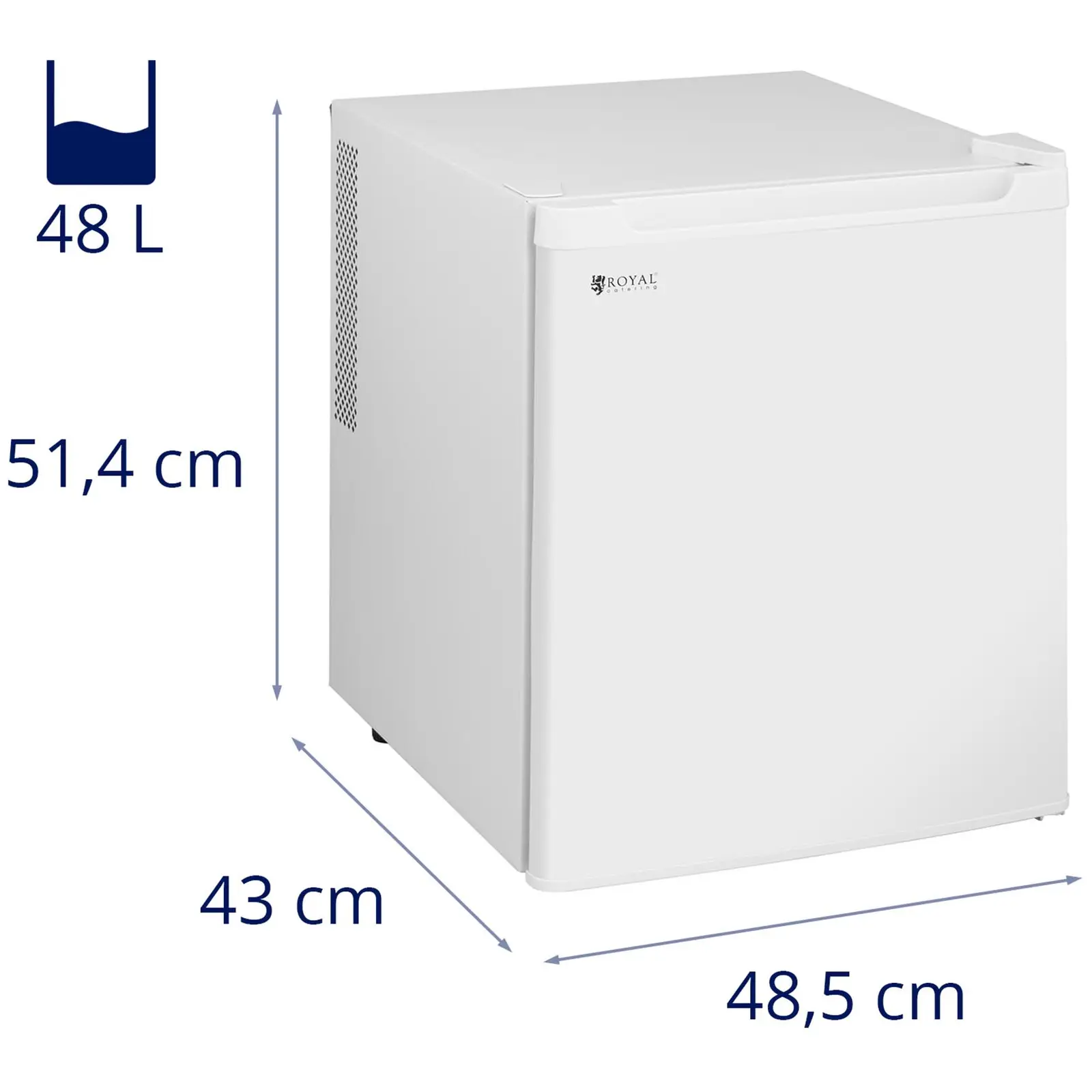 Mini hűtő - Minibár - 45 l - fehér - Royal Catering