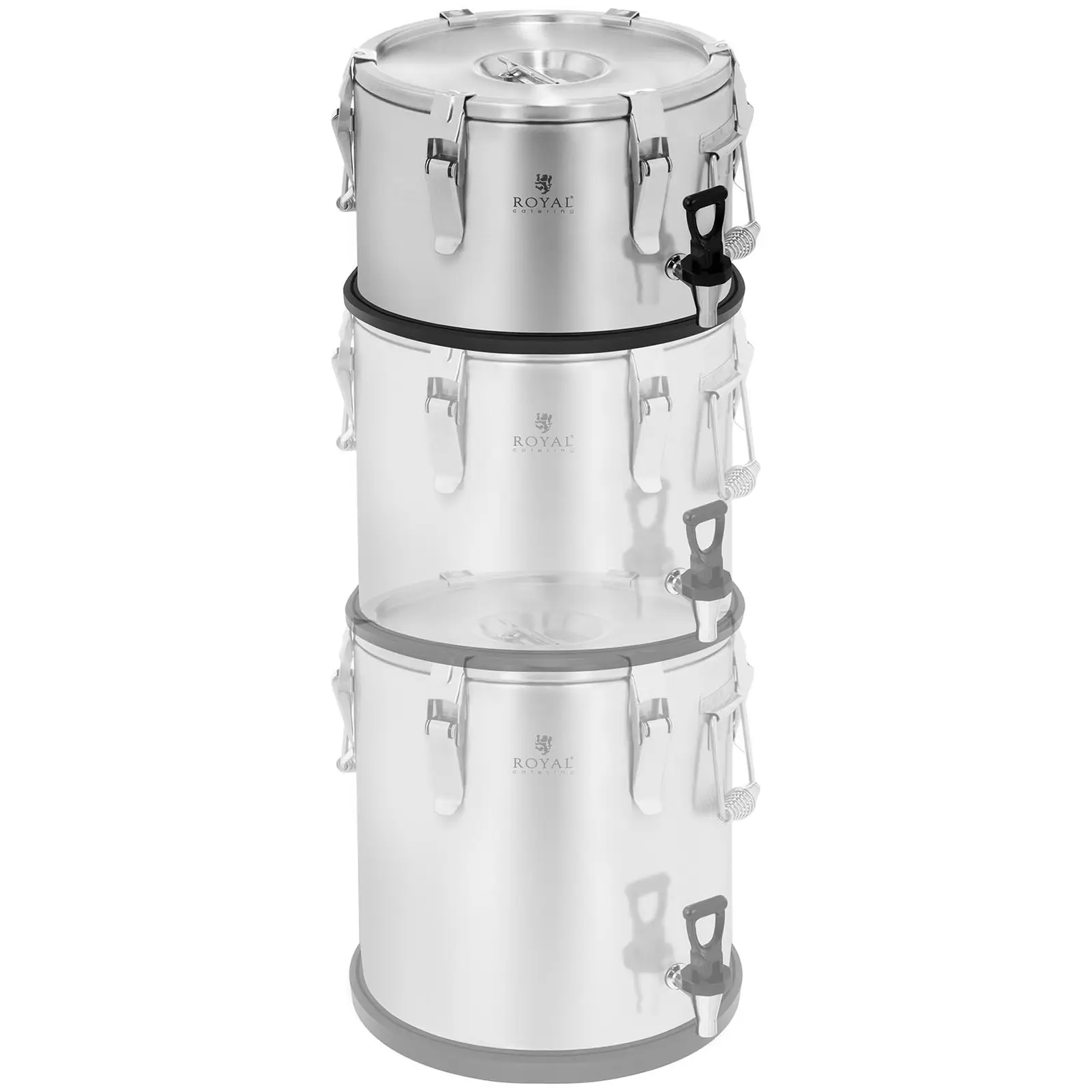 Изотермичен контейнер - неръждаема стомана - 10 L - дренажен кран
