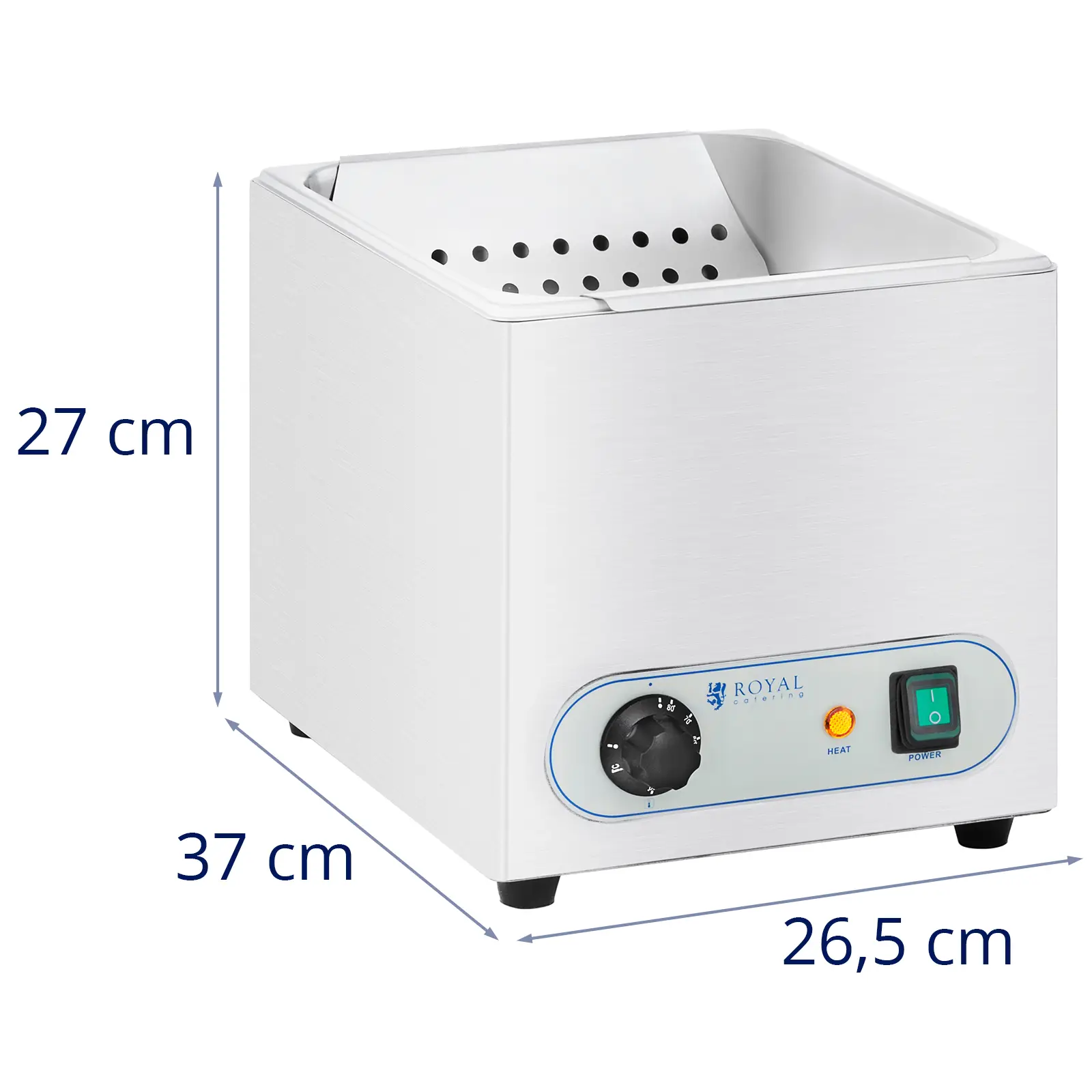Udržovač hranolek - 350 W - GN 1/2 (Barva: Stříbrná)