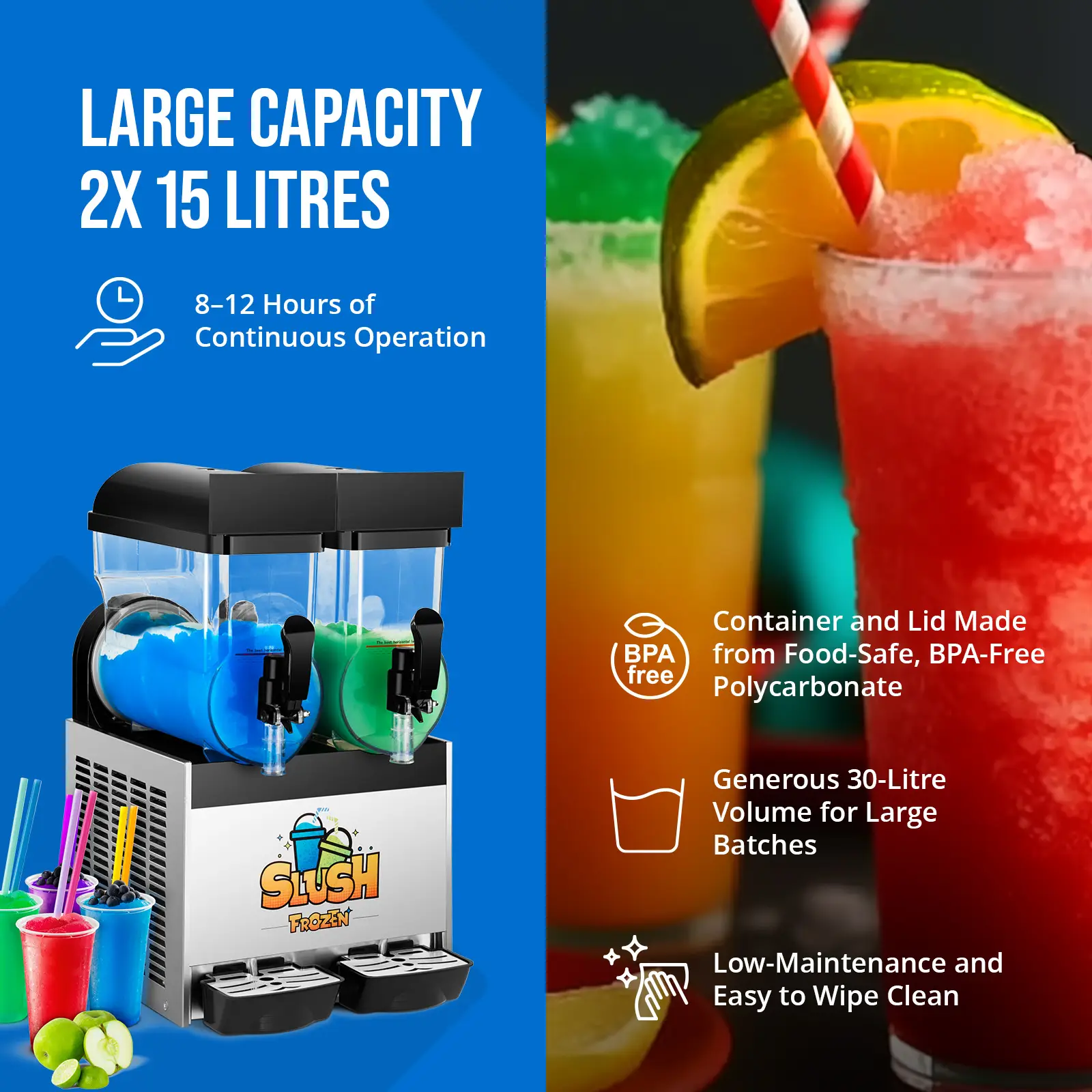 Slush Machine - 2 x 15 Litres