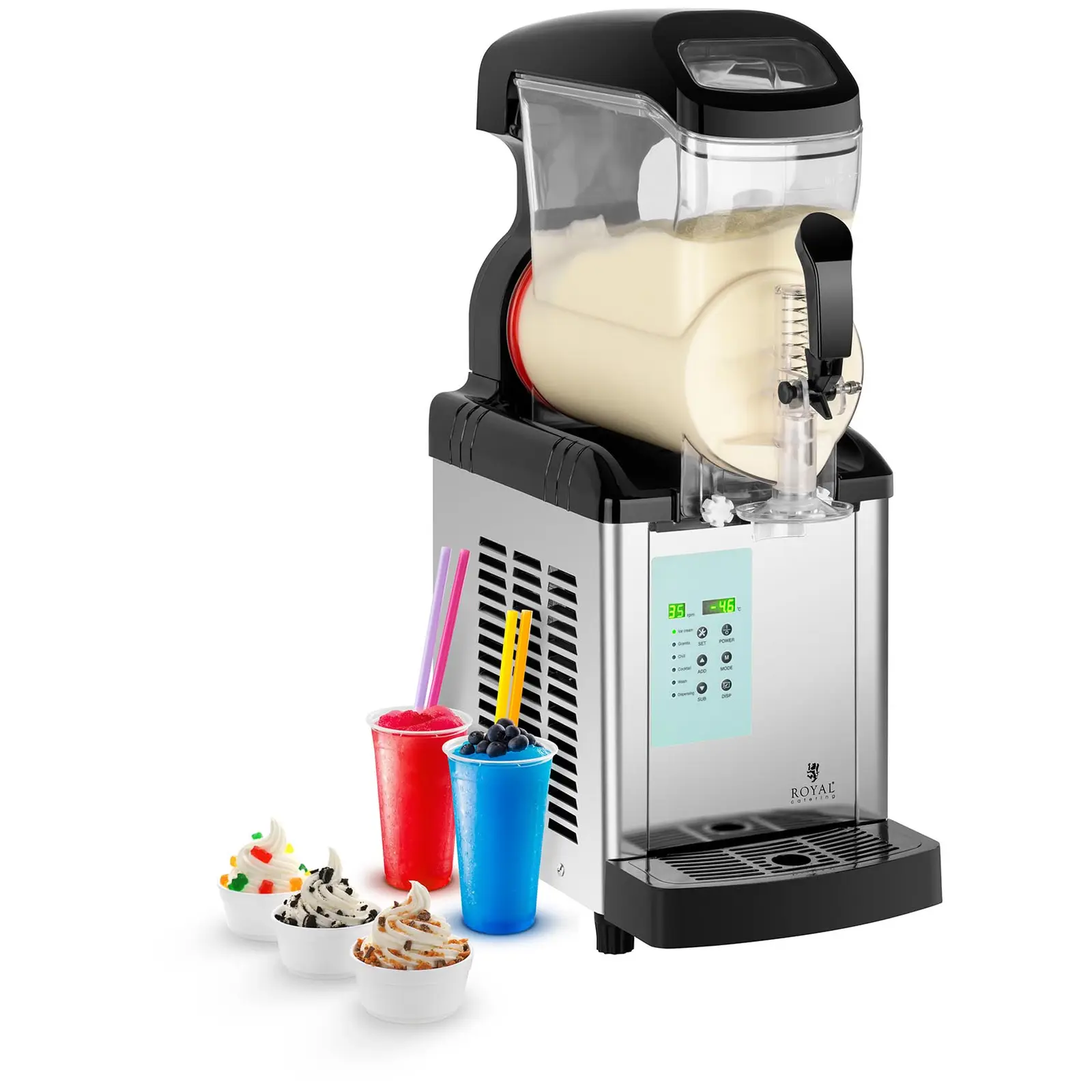 Slush-Maschine - 6 Liter - -20 °C Mindesttemperatur - Ice-Cream-Funktion