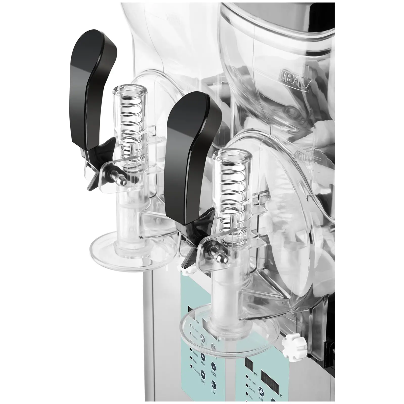 Machine à granitas - 2 x 6 litres - Température min. de -20 °C - Fonction crème glacée (Niveau sonore: 62 dB)