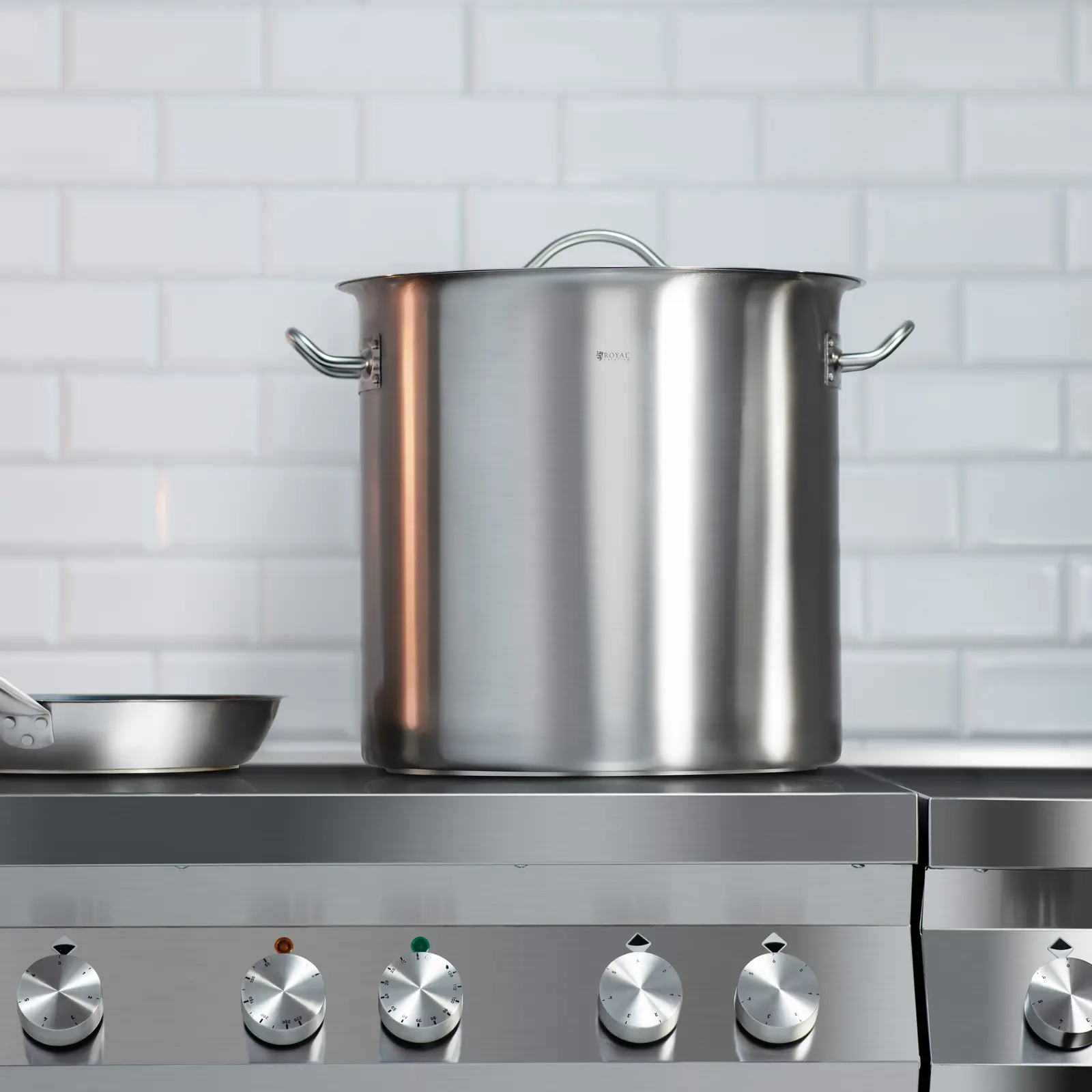Indukčný hrniec - 36 l - Ø 36 cm - Royal Catering (Farba: Strieborná)