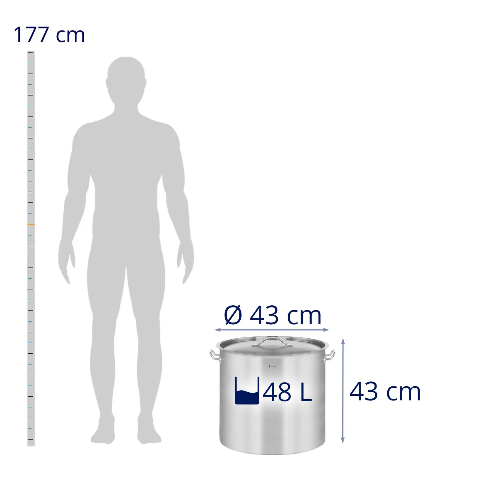 Kochtopf Induktion 48 L