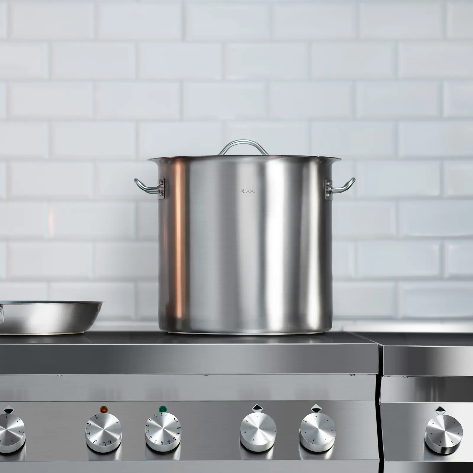 Indukciós fazék - 20 l - Ø 30 cm - Royal Catering (Szín: Ezüst)