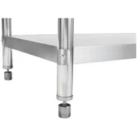 Pracovní stůl z ušlechtilé oceli - 100 x 60 cm - s lemem