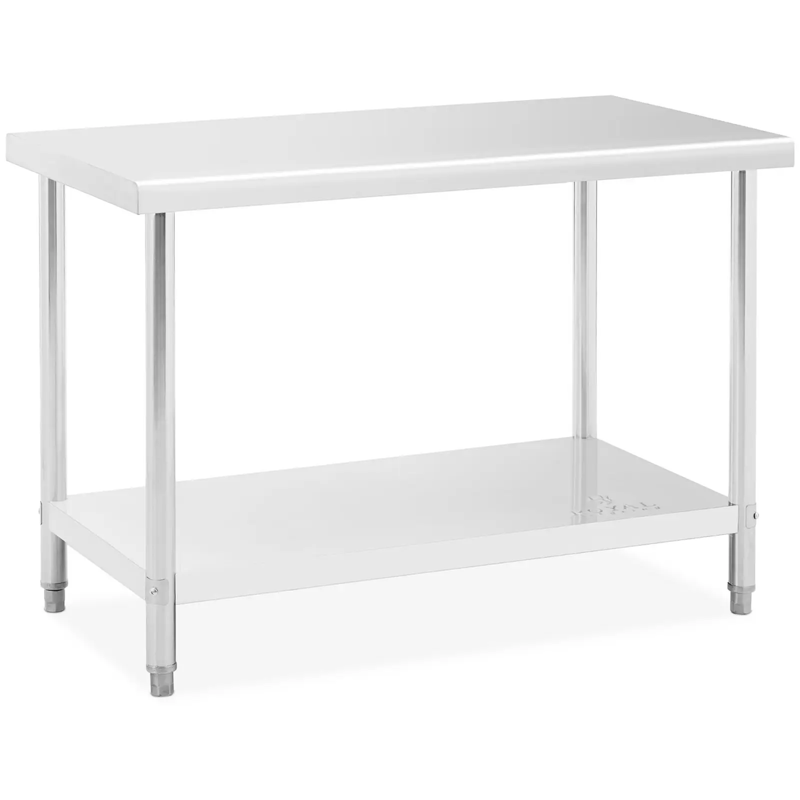 Pracovní stůl z ušlechtilé oceli - ECO - 120 x 60 cm - 110 kg - Royal Catering