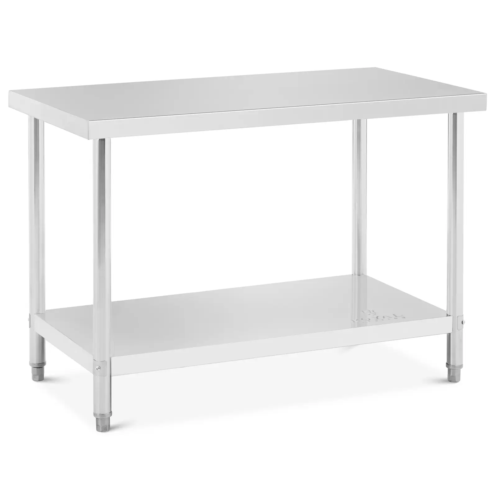 Edelstahl-Arbeitstisch - ECO - 120 x 60 cm - 250 kg - Royal Catering