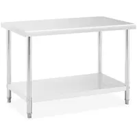 Stainless Steel Table - 120 x 70 cm - 115 kg capacity