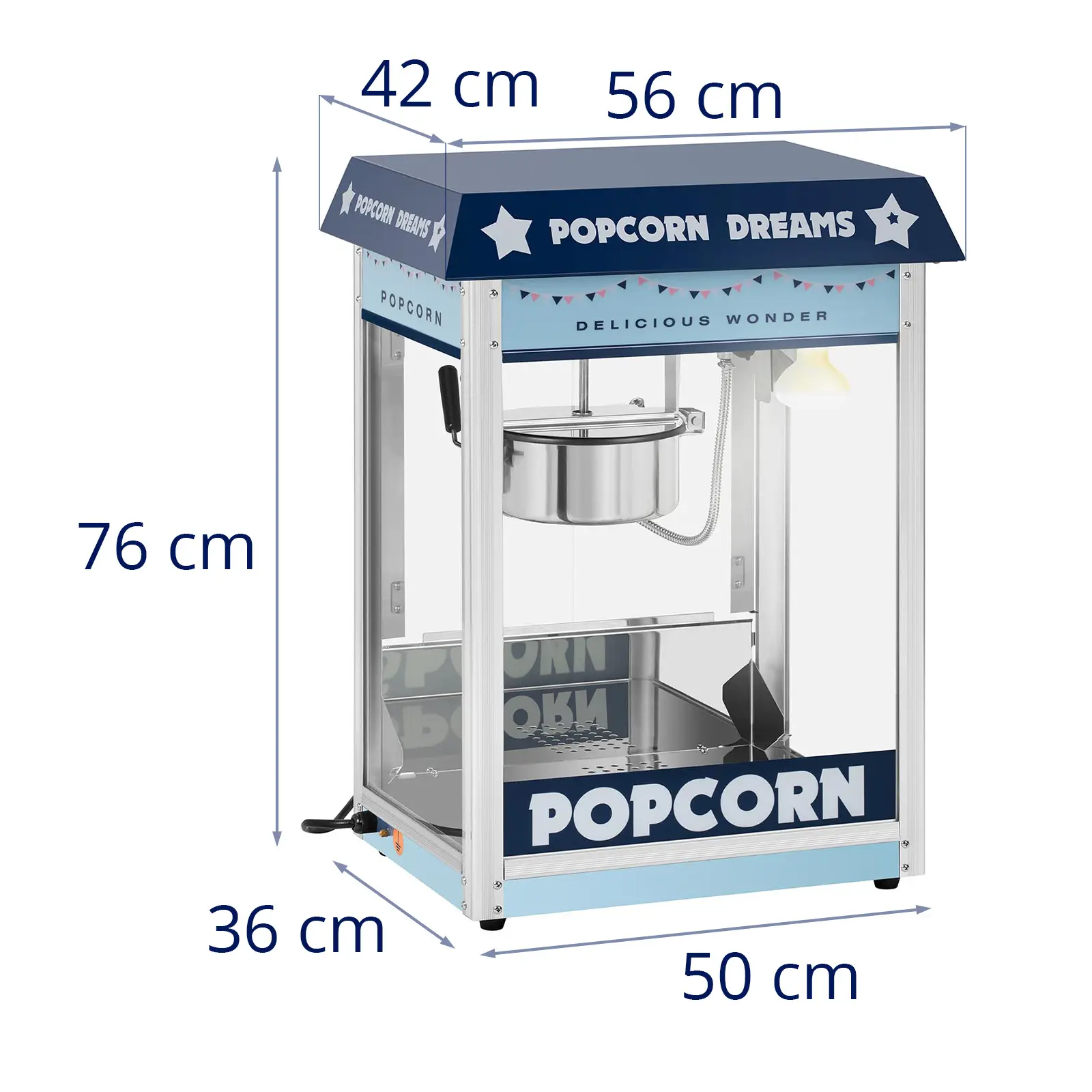 Stroj na popcorn - modrý (Barva: Modrá)
