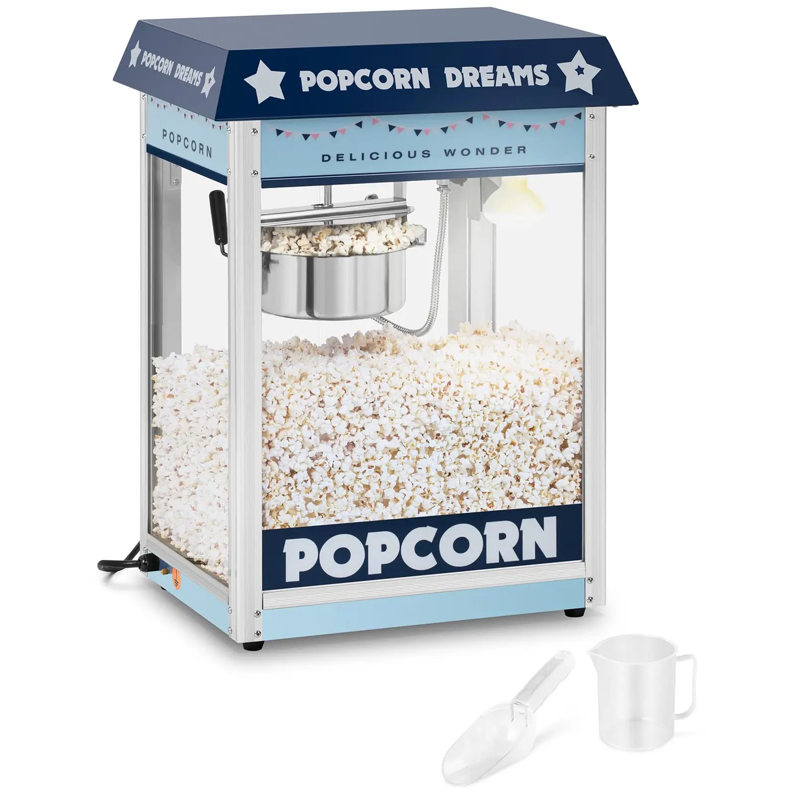 Stroj na popcorn - modrý