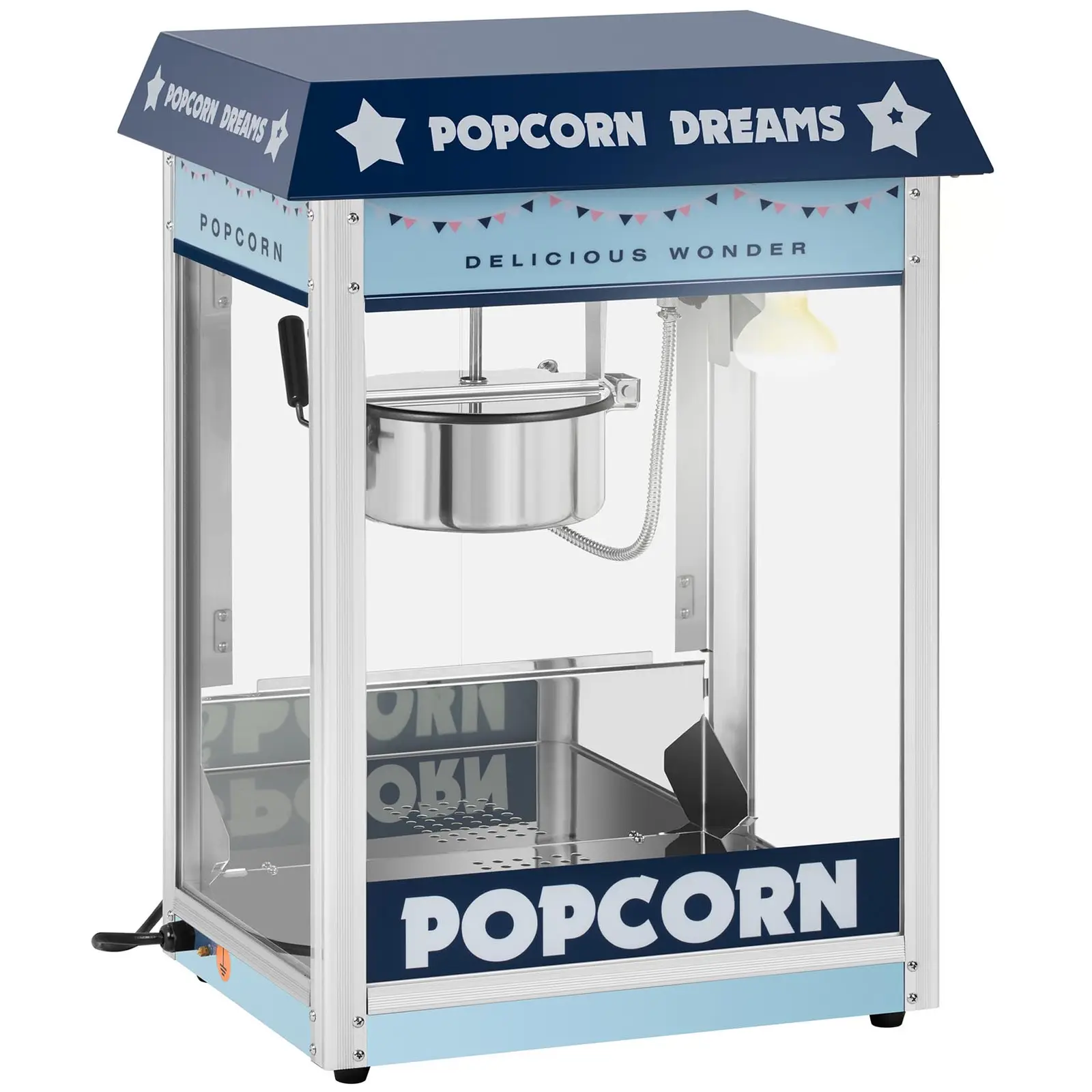 Maszyna do popcornu - 1600 W - niebieska