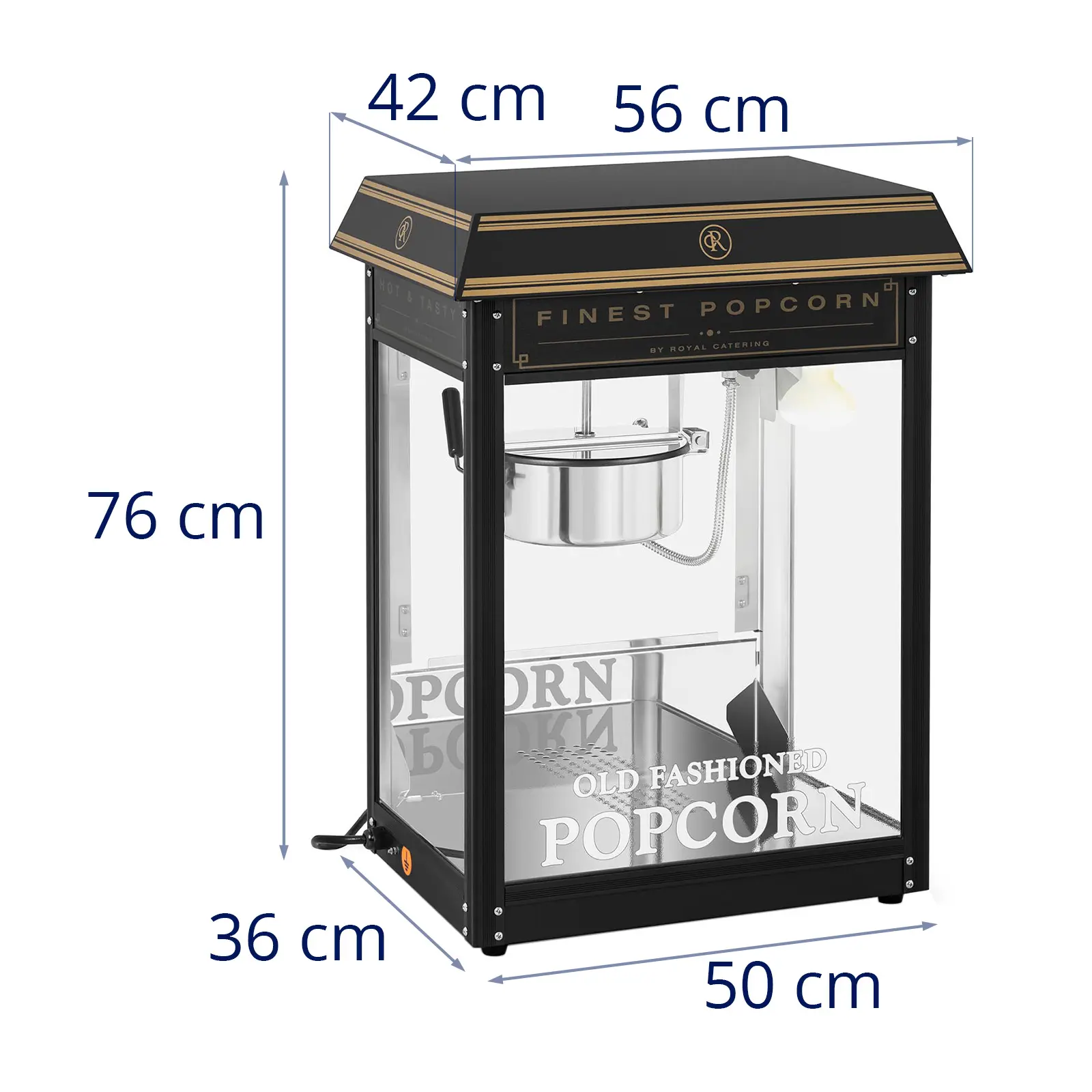 Machine à popcorn - noir doré (Couleur(s): Noir)