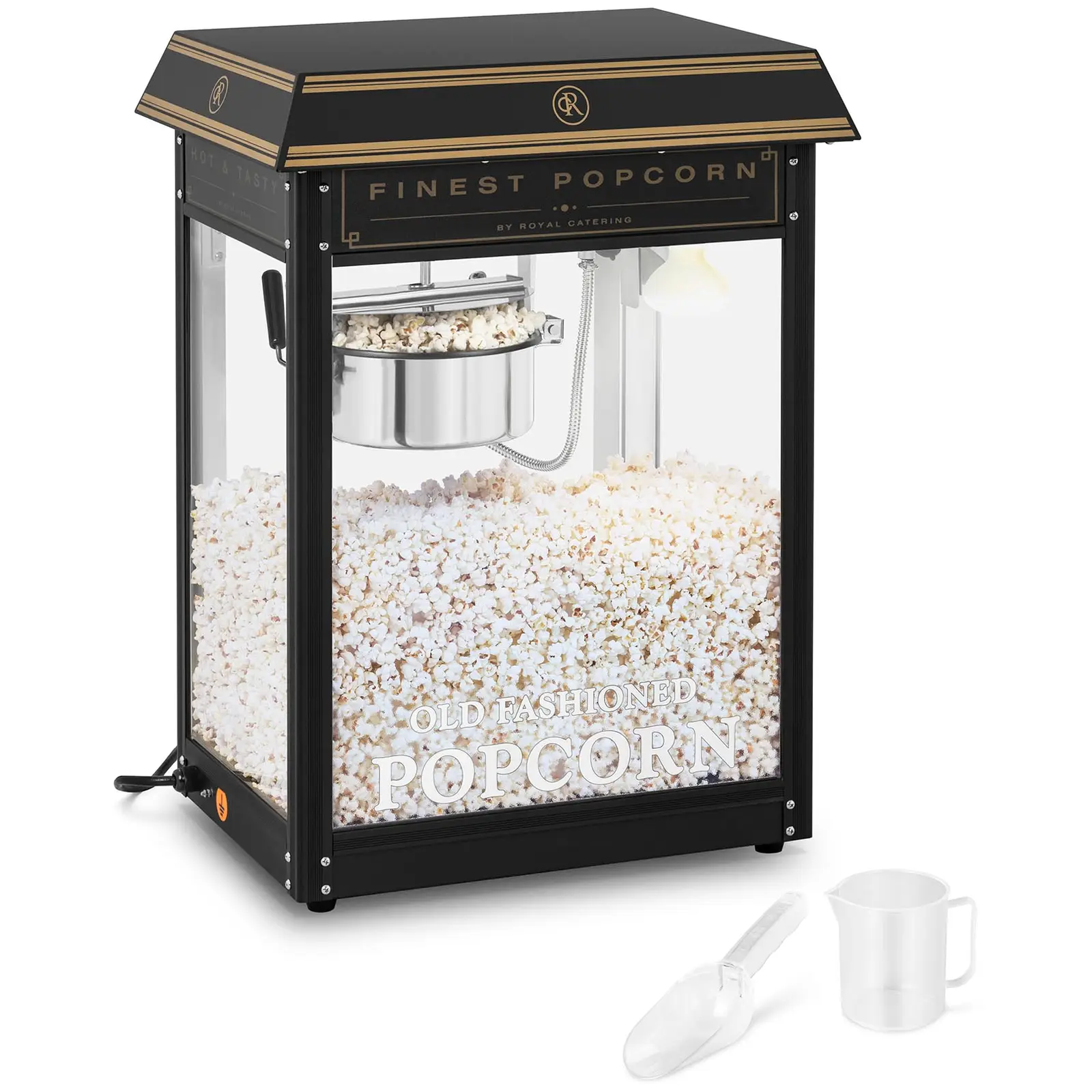 Popcornmaskine - sort og guld