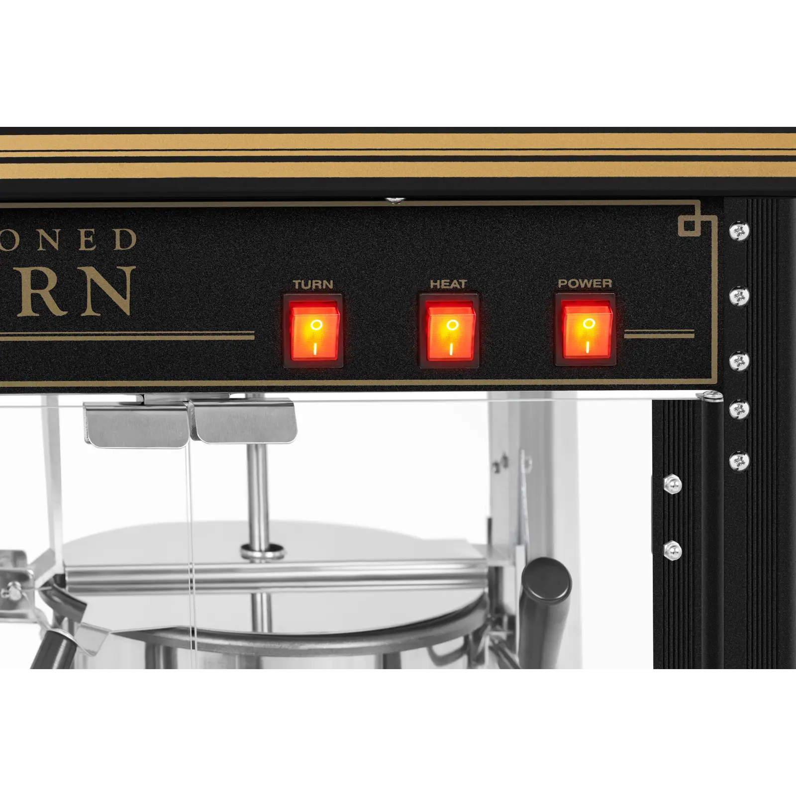 Machine à popcorn - noir doré (Tiroir: Non)