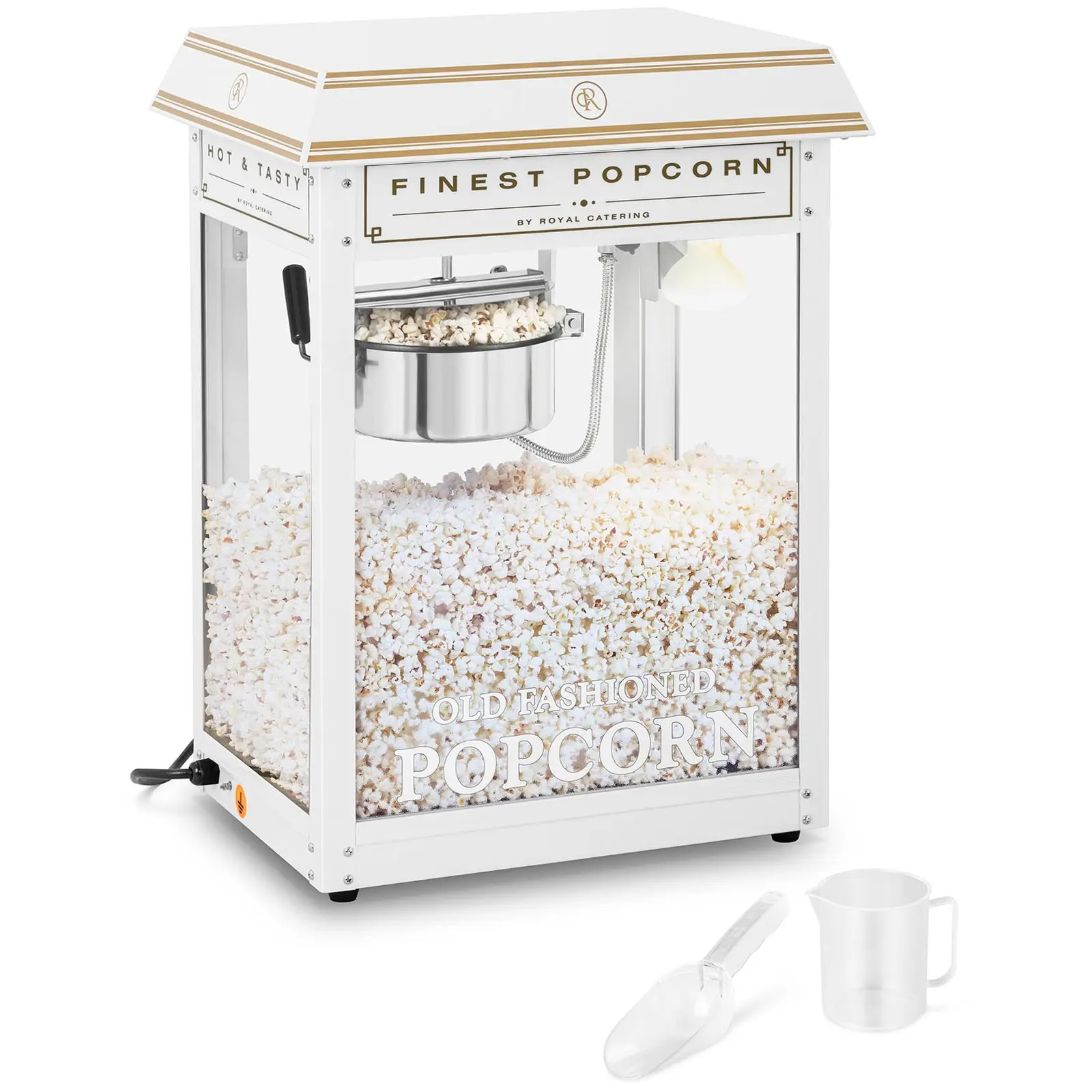 Machine à popcorn - Coloris blanc et or