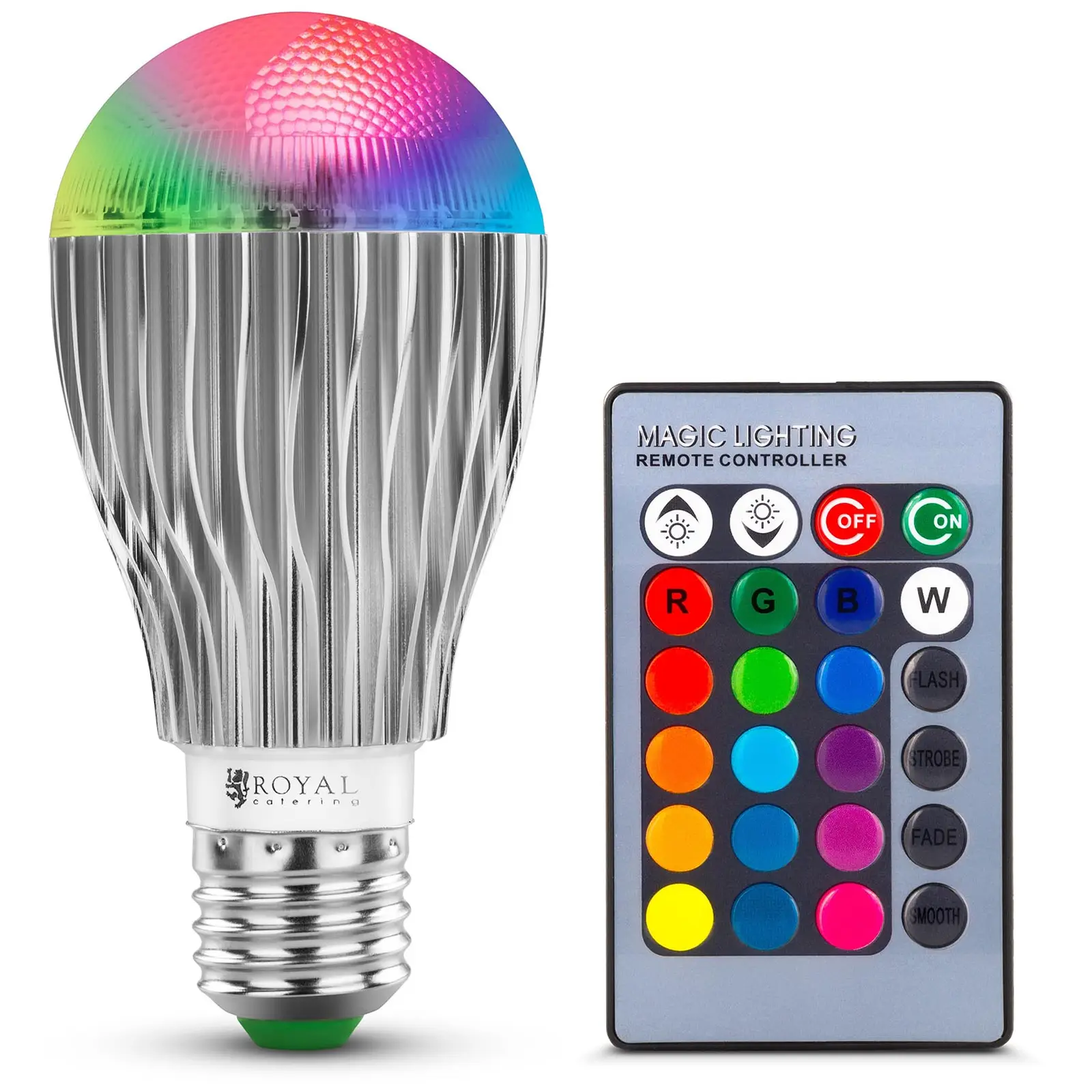 Väriä vaihtava LED-lamppu - 16 väriä - 5 W