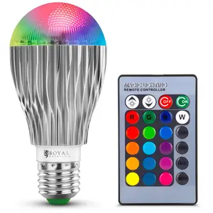 LED žárovka s dálkovým ovládáním - 16 nastavitelných barev - 5 W