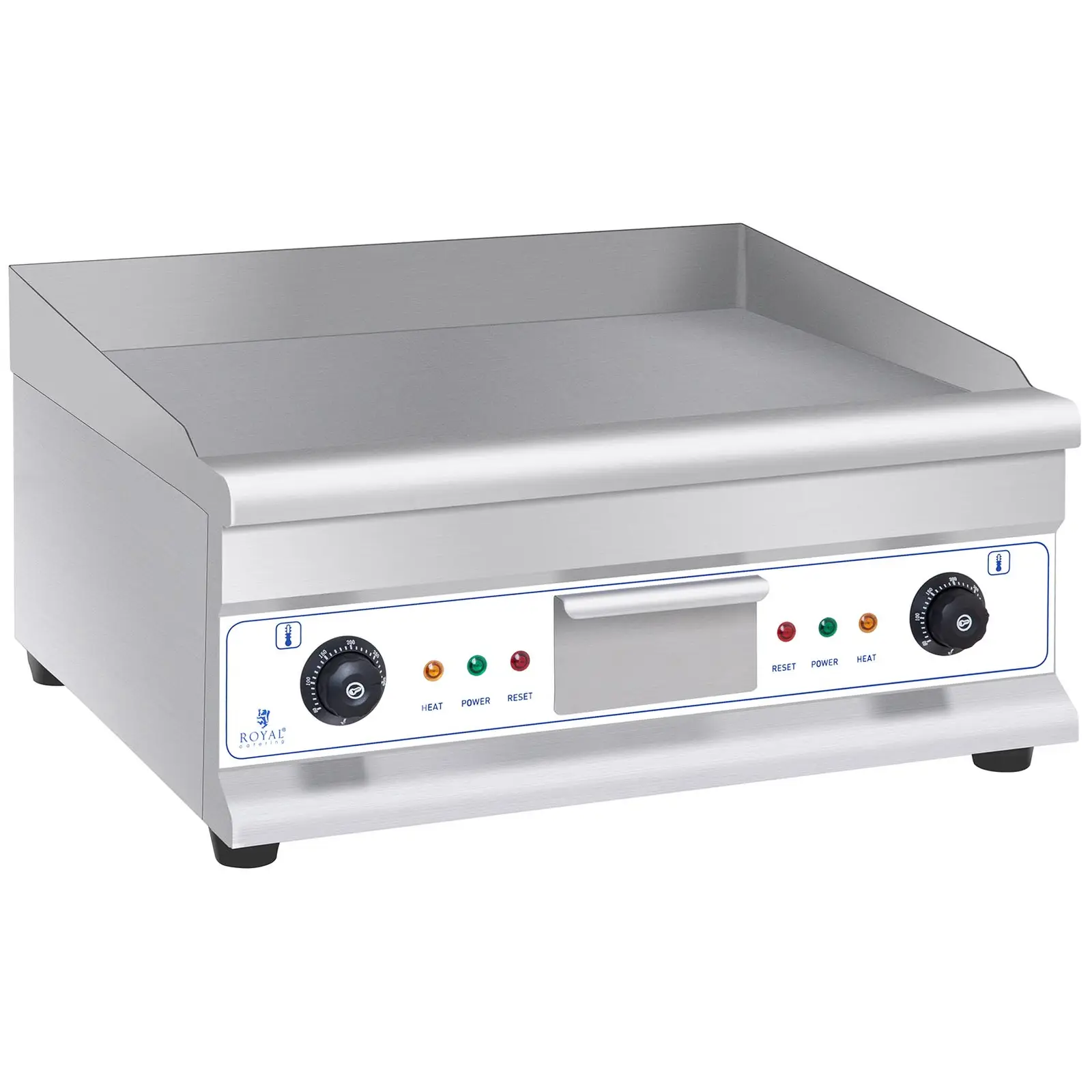 Dupla elektromos grill - 60 cm - sima - 2 × 3.200 W