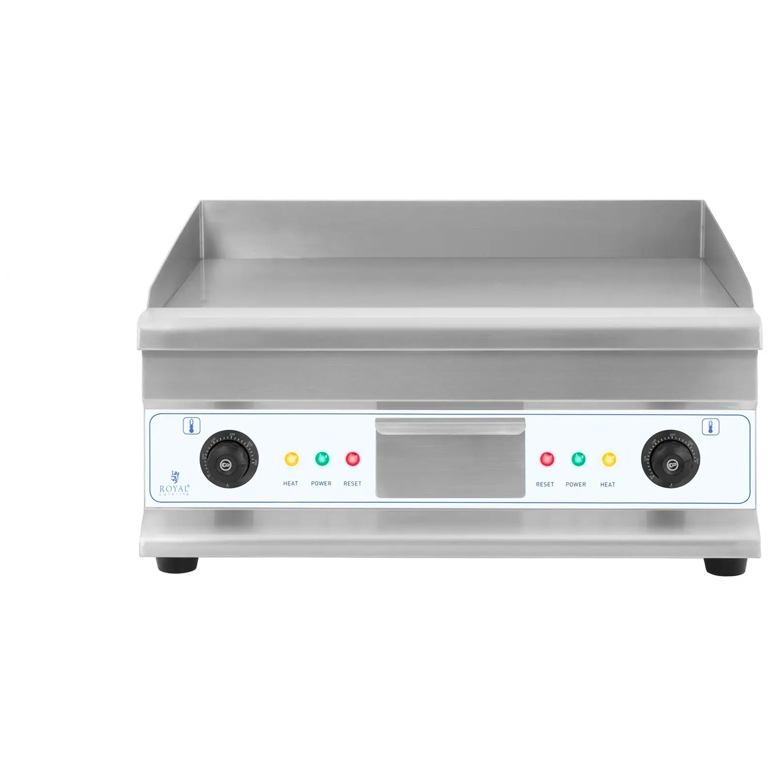 Doppel-Elektro-Grillplatte - 60 cm - glatt - 2 × 3.200 W