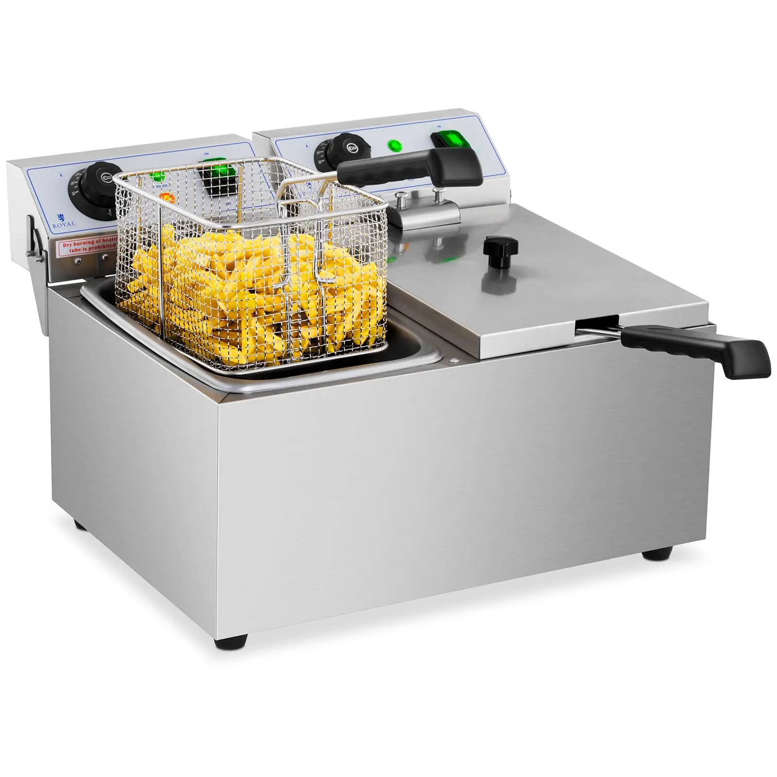 Elektro-Doppel-Fritteuse - 2 x 4 l - 6400 W - Royal Catering