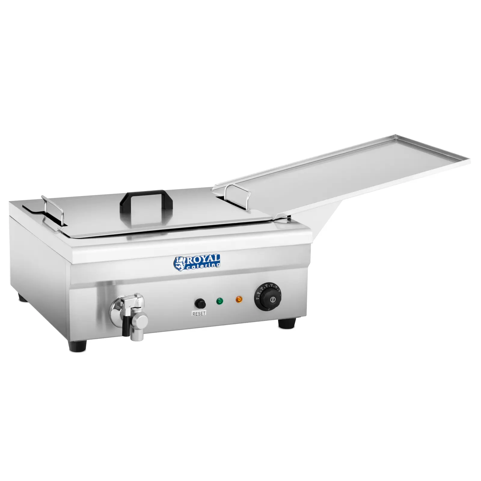 Friteuza Gogoși - 18 L - 3.200 W - zonă rece (Material: Oțel inoxidabil)