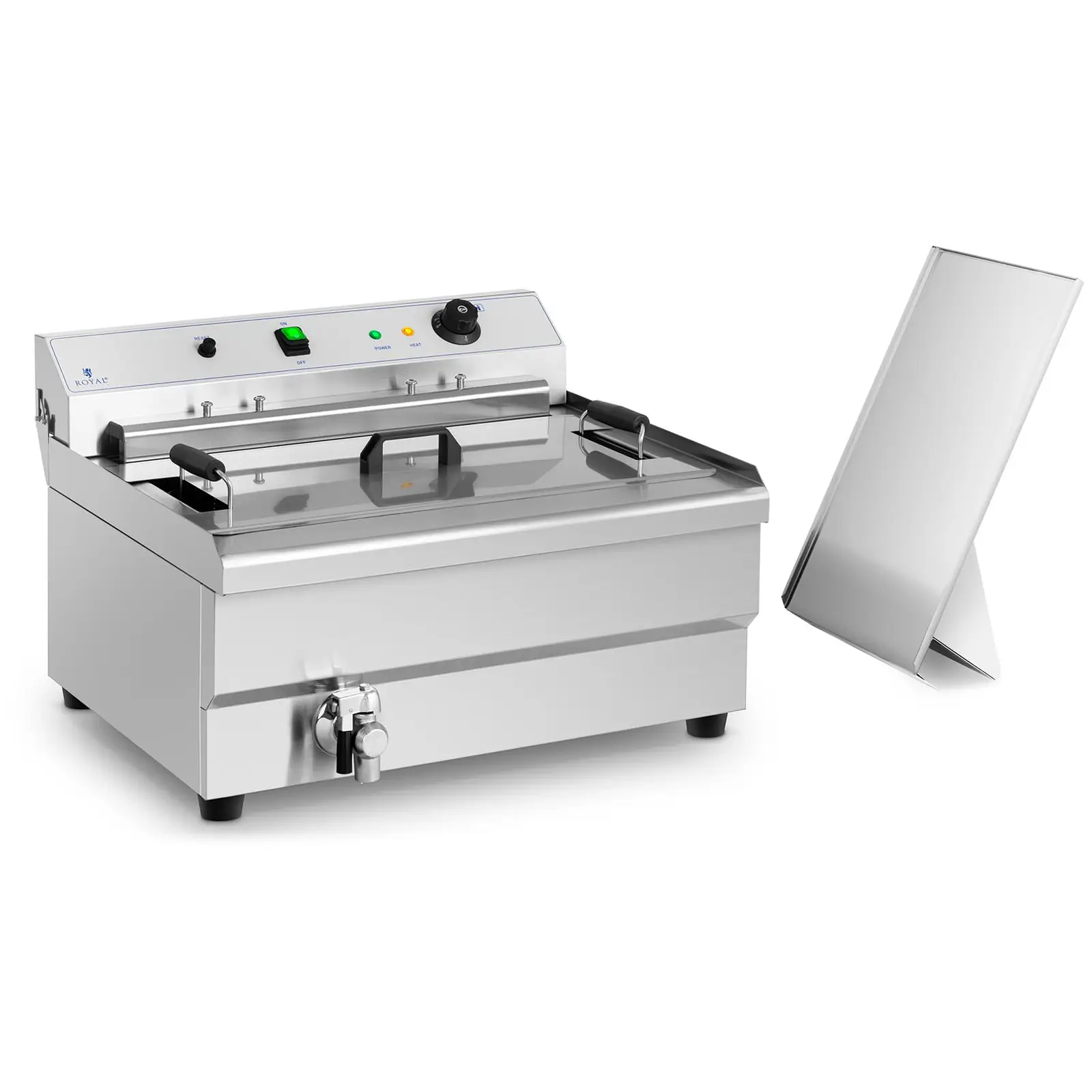 Fettbackgerät - 25 l - 9000 W - Ablasshahn - Royal Catering