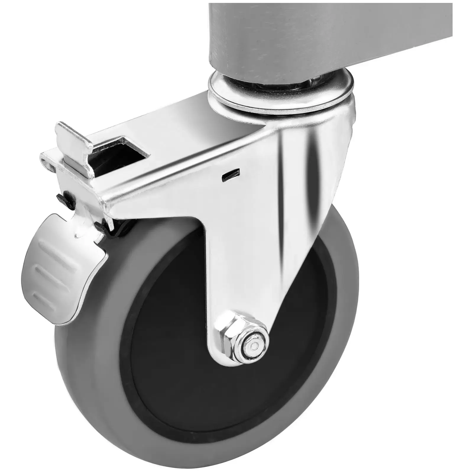 Chariot de service en plastique - 3 plateaux - 60 kg (Protection anticollision: Non)