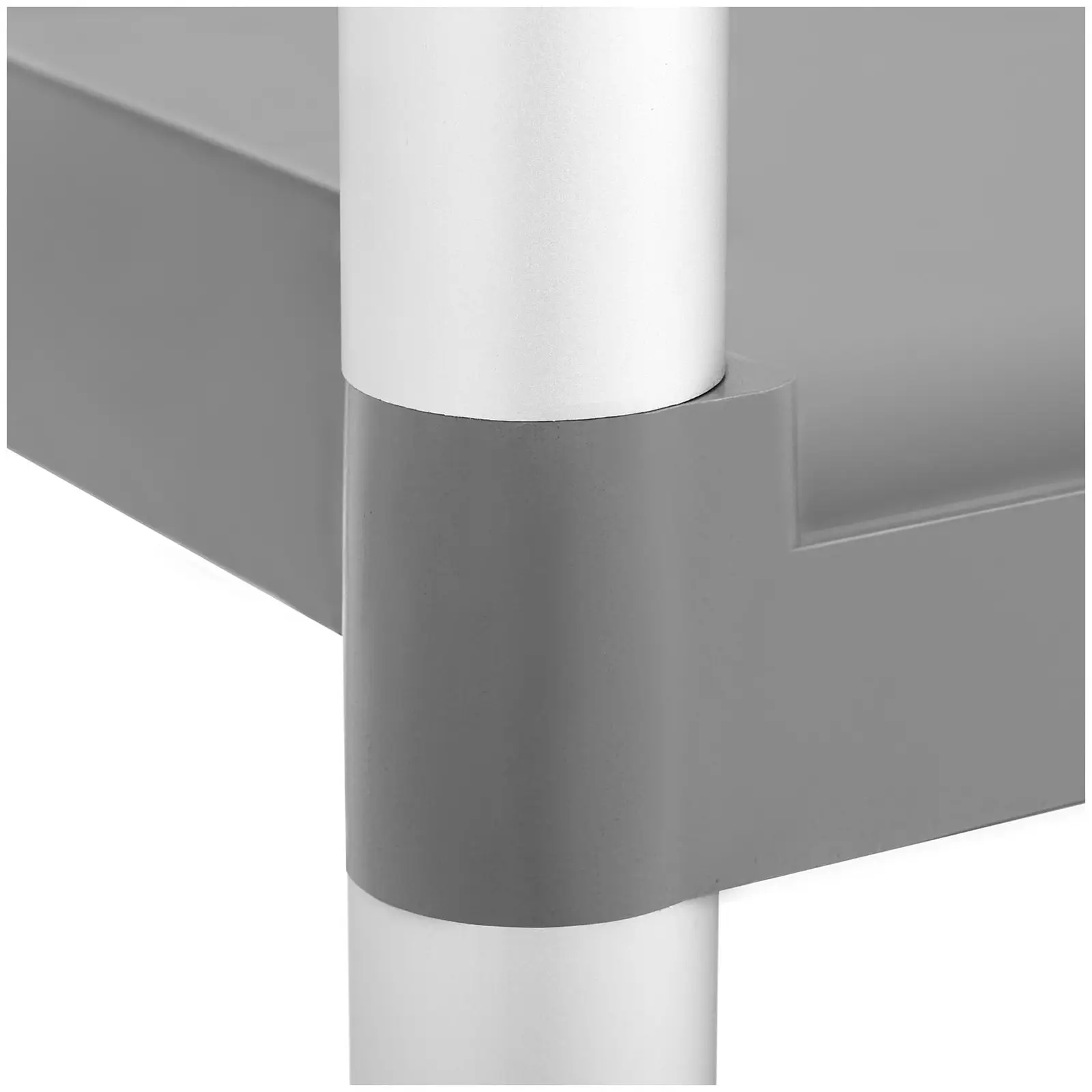 Chariot de service en plastique - 3 plateaux - 60 kg (Roulettes pivotantes: Oui)