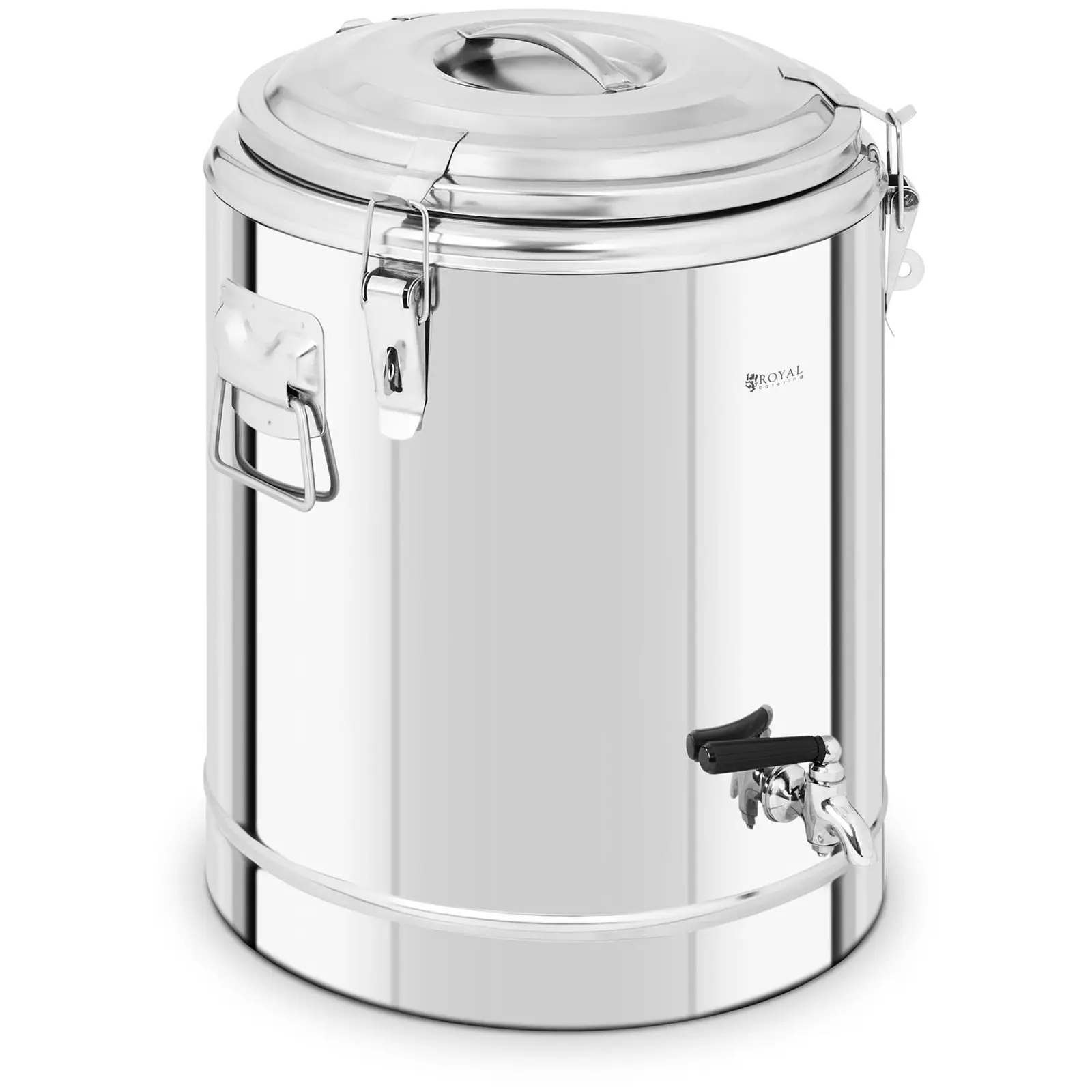 Termobeholder rustfrit stål - 22,5 l - med tappehane