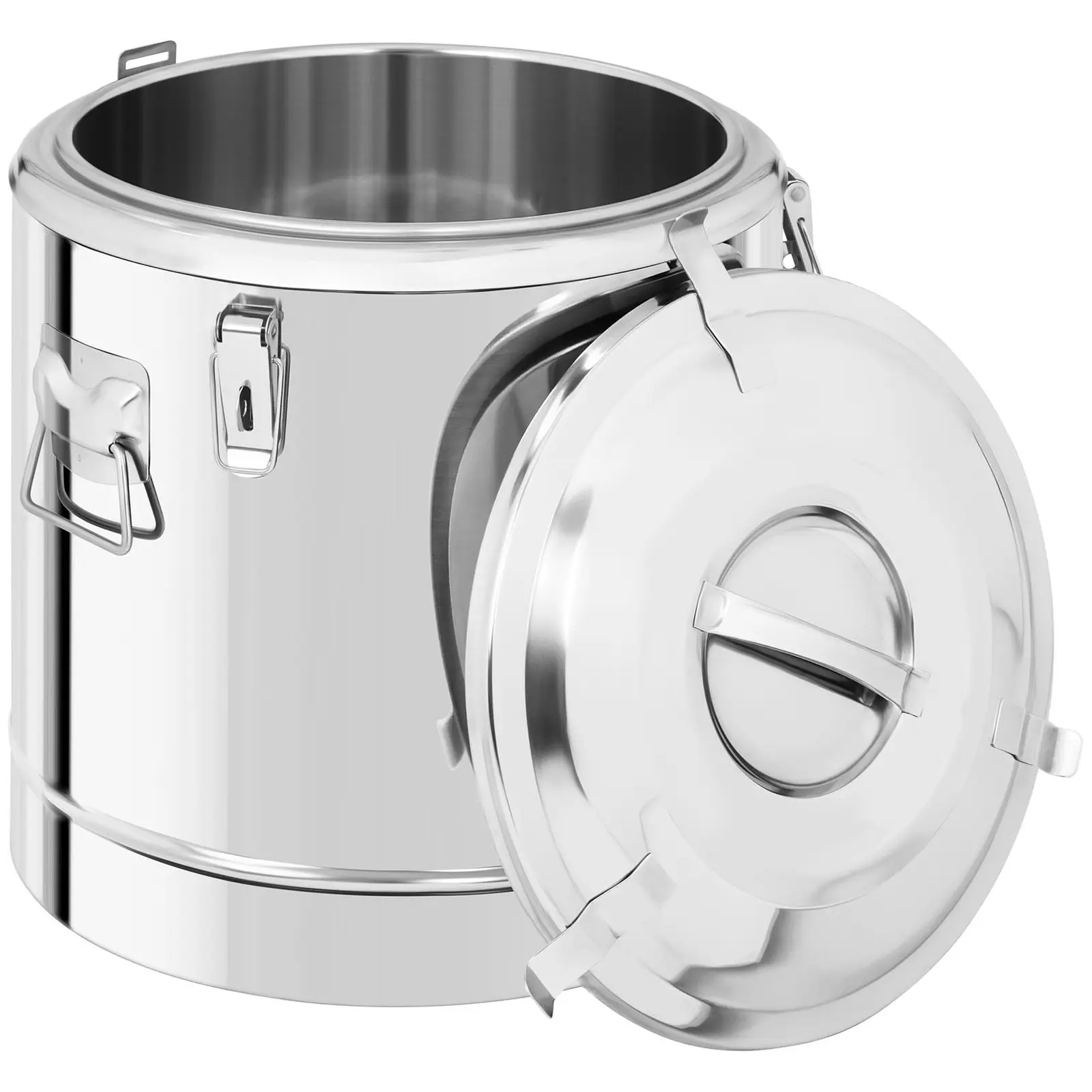 Termobeholder rustfrit stål - 32 l - med tappehane (Farve: sølv)