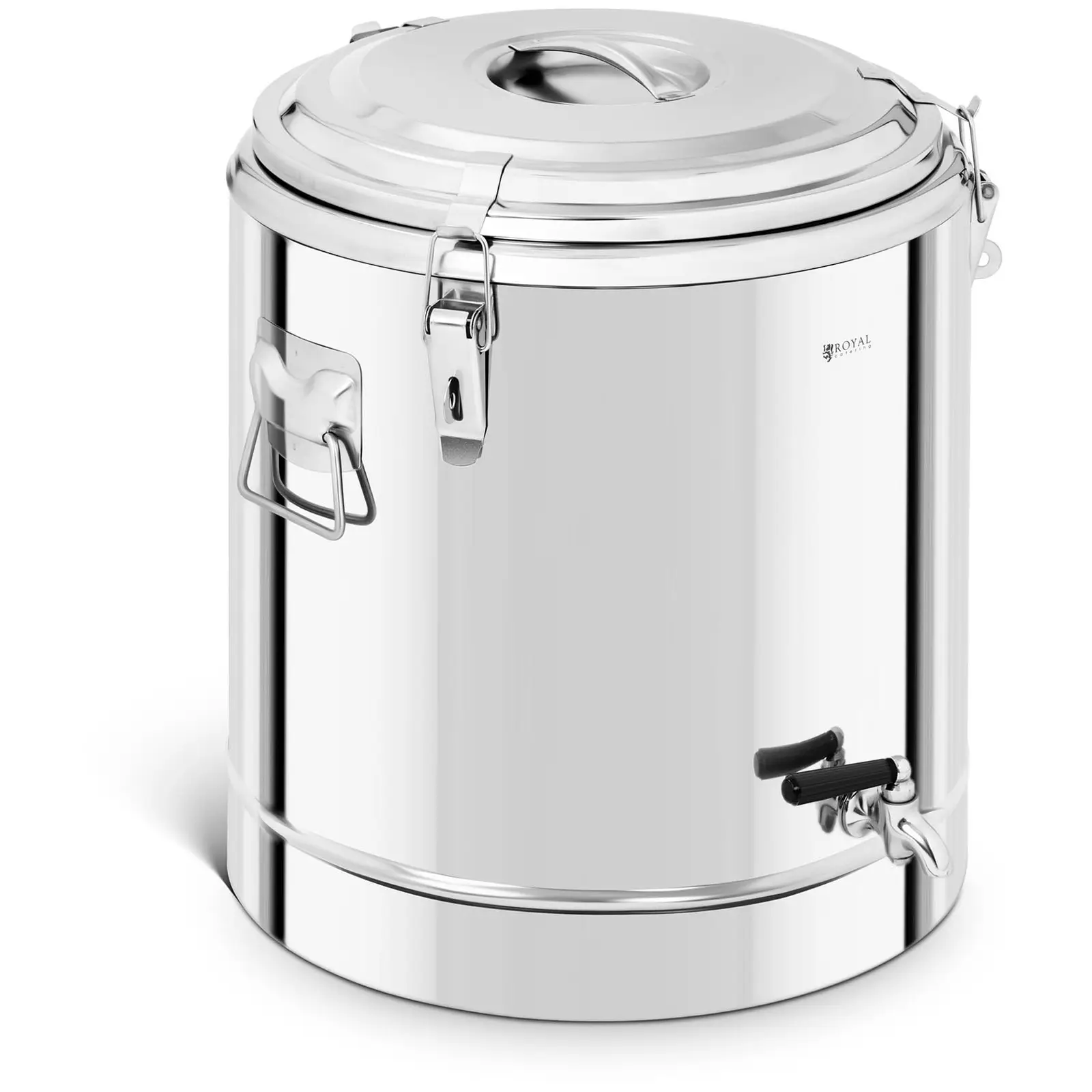 Stainless Steel Thermos Container - 30 L - with drain tap - 1