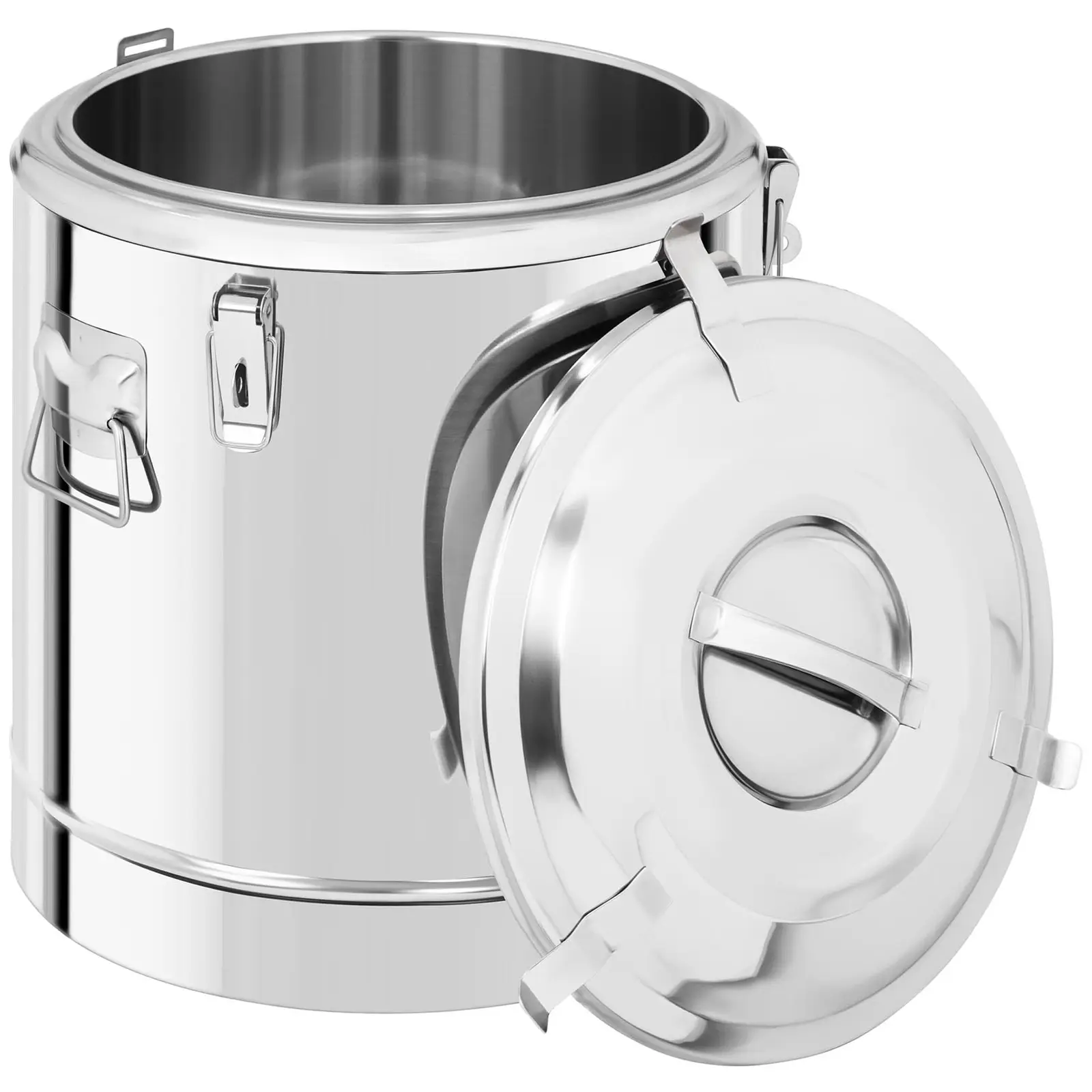 Contenitore termico in acciaio inox - 30 L - con rubinetto di scarico