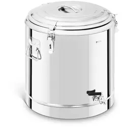 Stainless Steel Thermos Container - 50 L - with drain tap