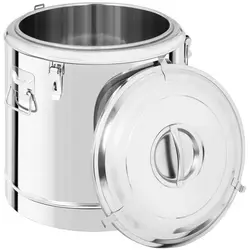 Contenitore termico in acciaio inox - 50 L - con rubinetto di scarico
