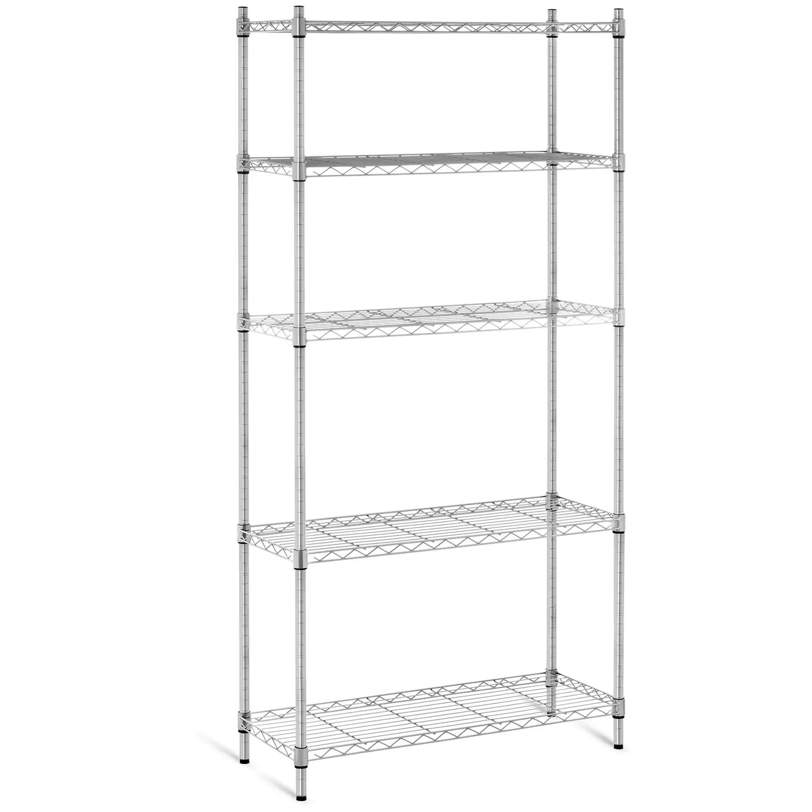 Metal Storage Rack - 35 x 90 x 180 cm - grey