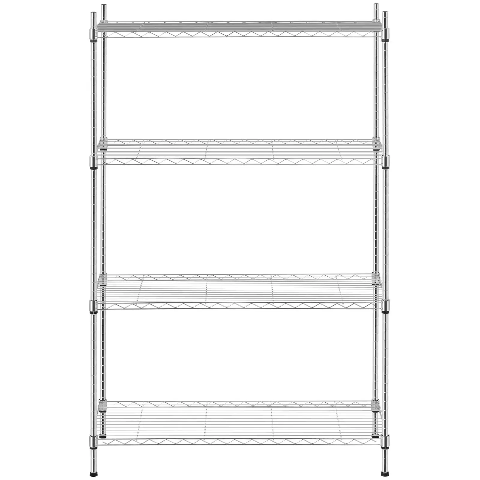 Kovový regál - 35 x 90 x 137 cm - chromovaný (Nosnost - max. nosnost: 120 kg)