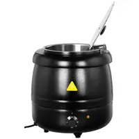 Elektrický kotlík na polévku - 10 litrů - 400 W - černý